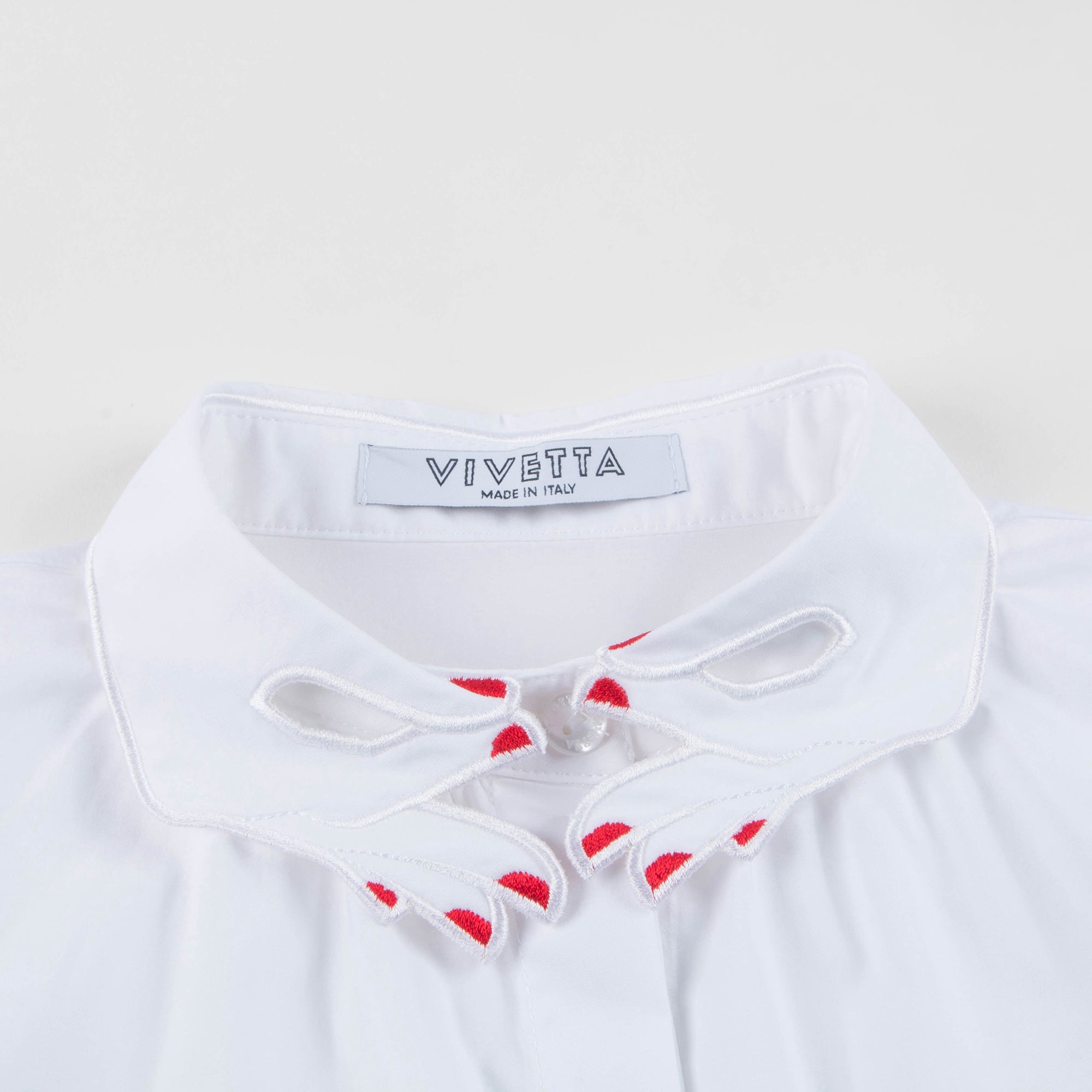 Girls White & Black Pleated And Poplin Cotton Dress