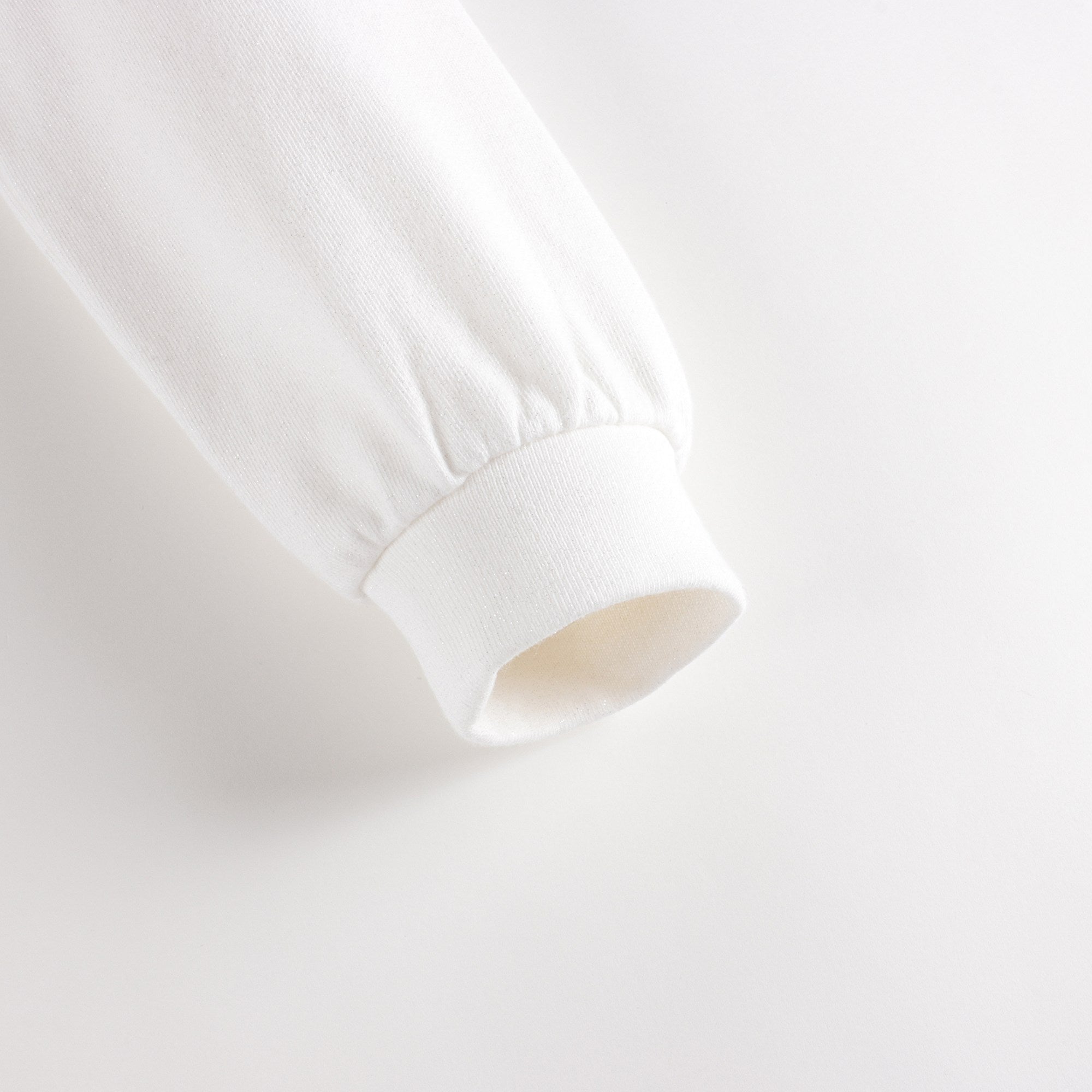 Baby Girls White Logo Cotton Sweatshirt