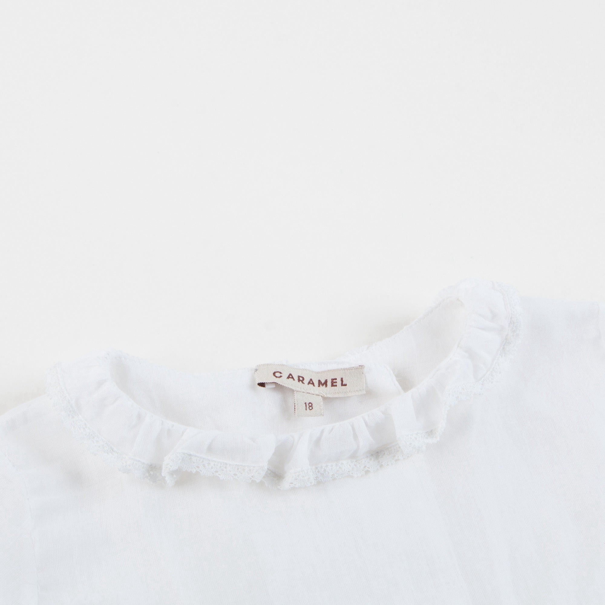 Baby Girls White Woven Top