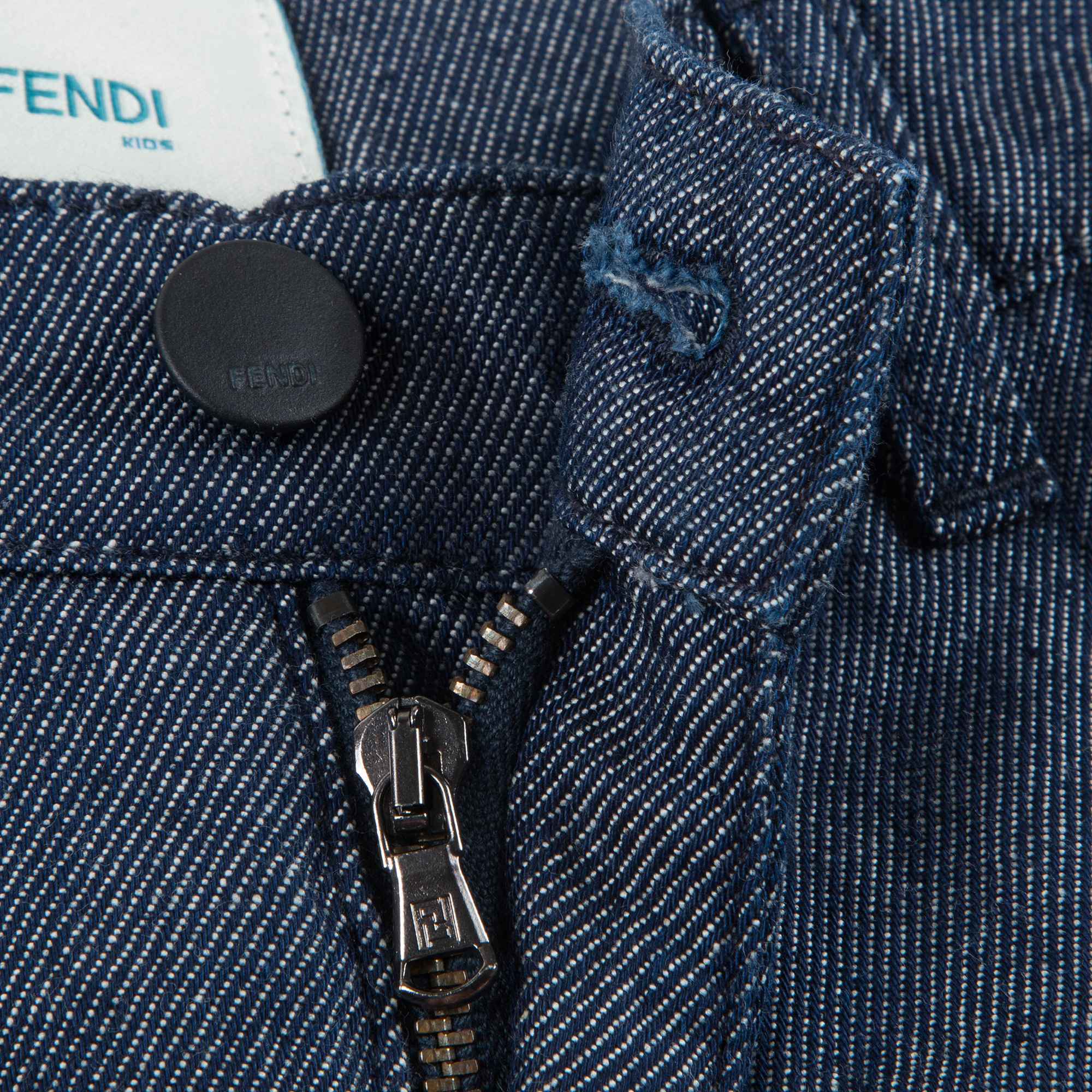Boys Blue Cotton Bermuda Jeans