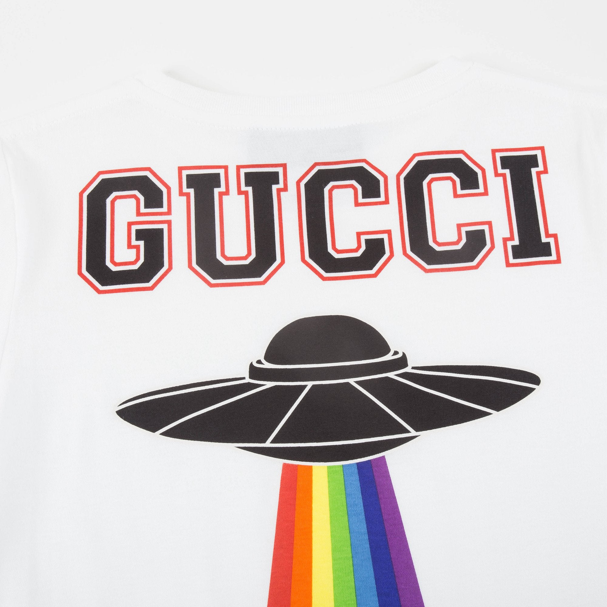 Girls White Cotton T-shirt