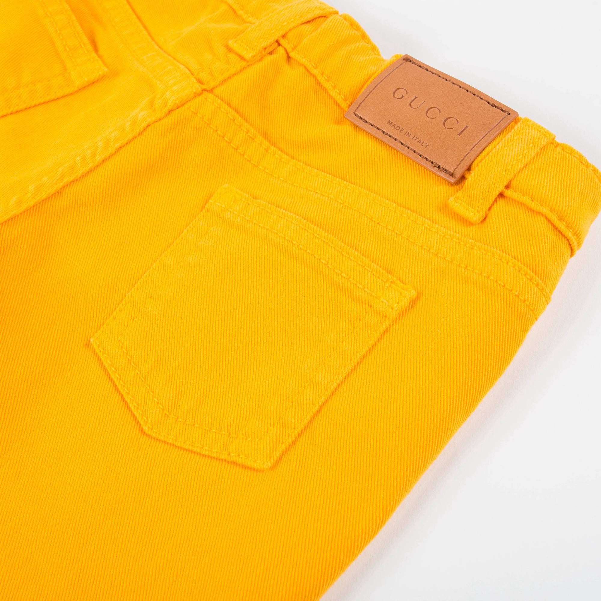 Baby Fisherman Yellow & Gold Shorts