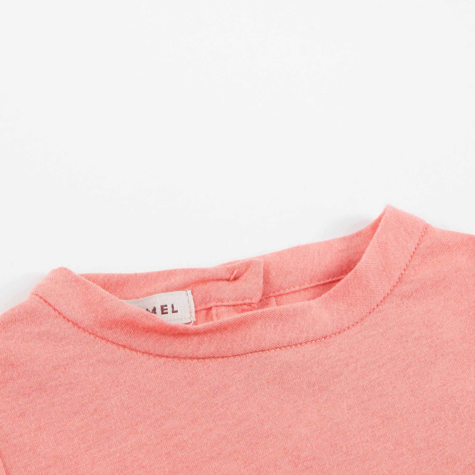 Girls Coral Pink Jersey Top