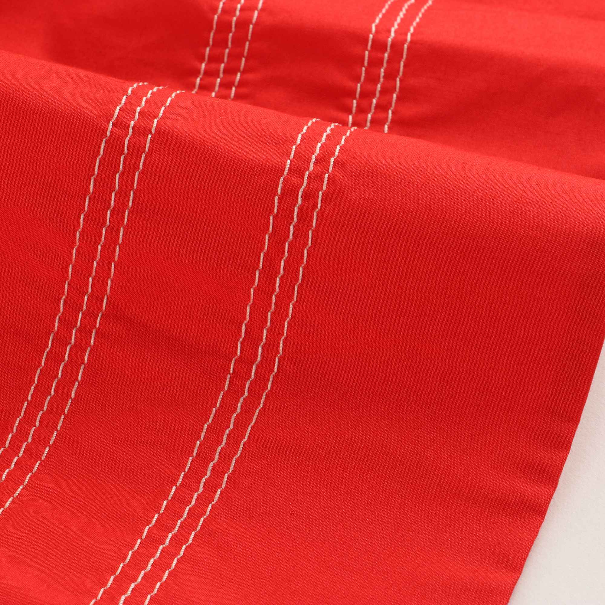 Girls Bright Red Cotton Dress