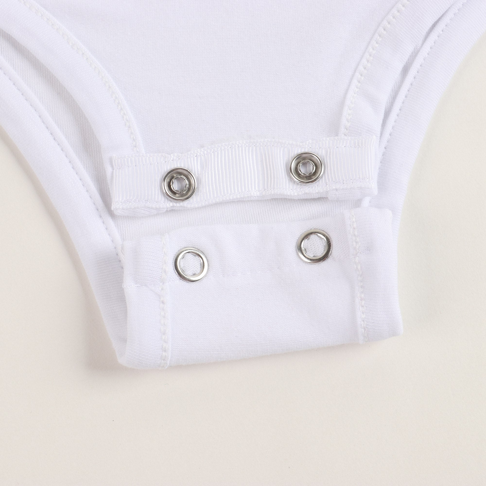Girls White Jersey Cotton Babysuits