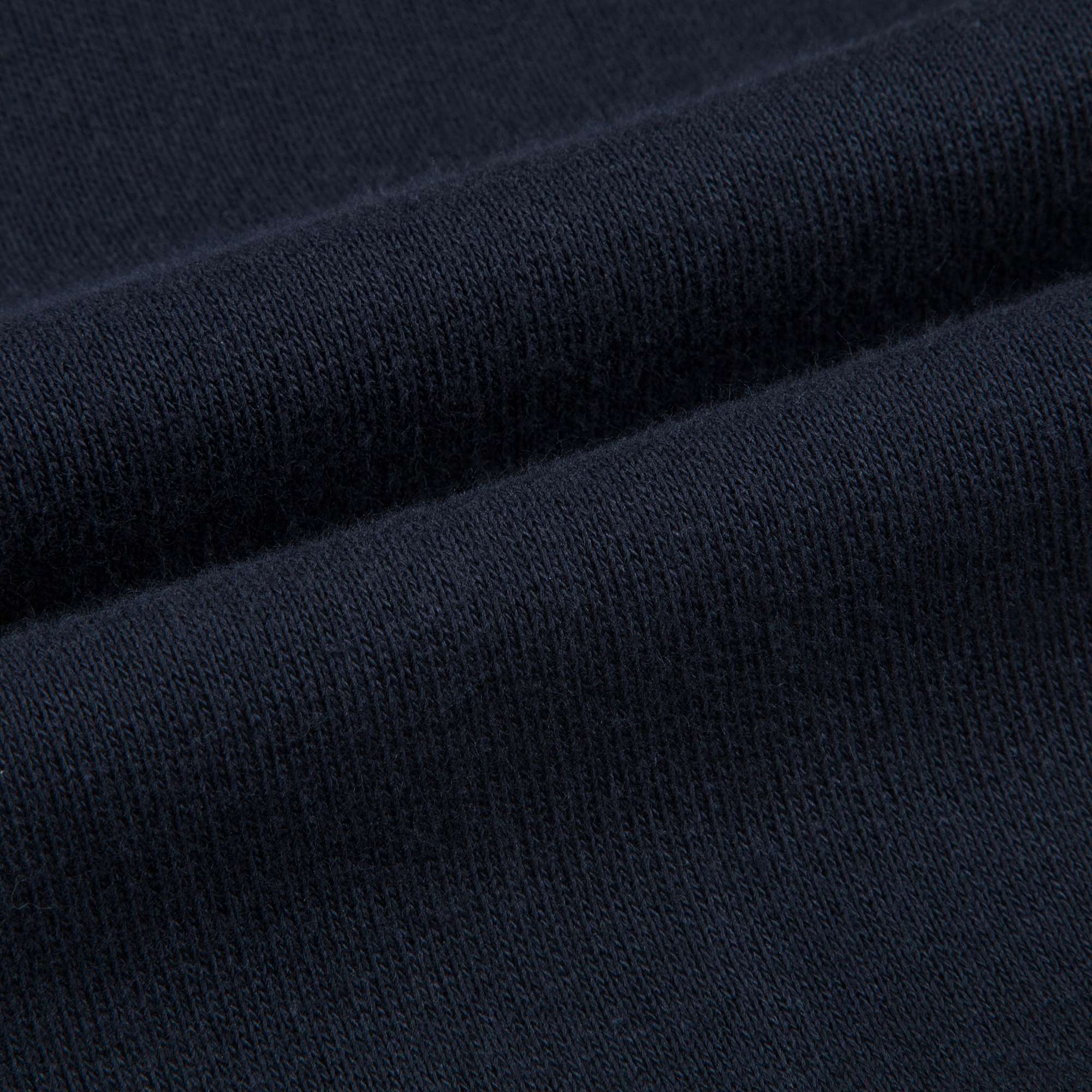 Baby Navy Blue Cotton Zip-up Top