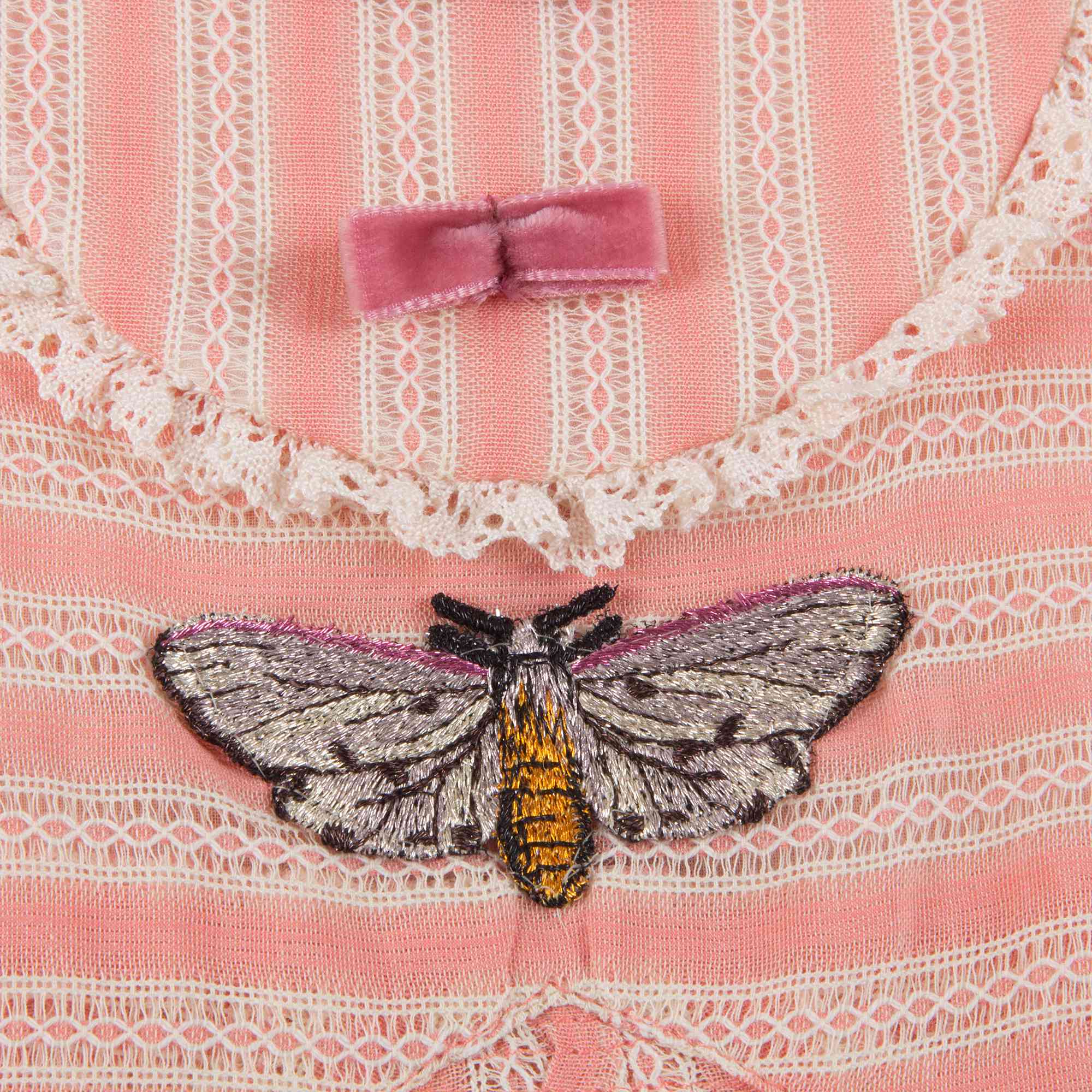 Baby Girls Light Pink Striped Dress