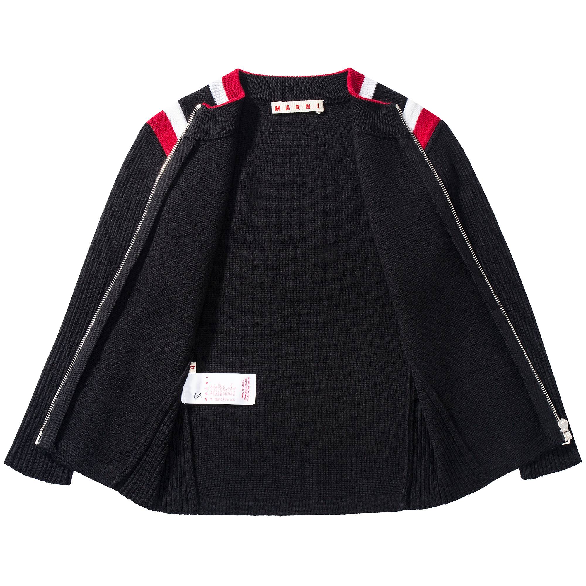 Girls  Black  Wool   Cardigan