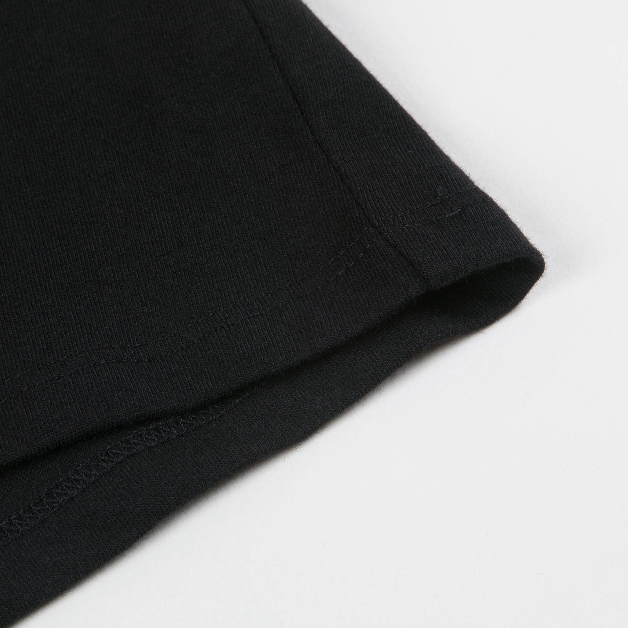 Girls & Boys Black Logo Cotton T-shirt