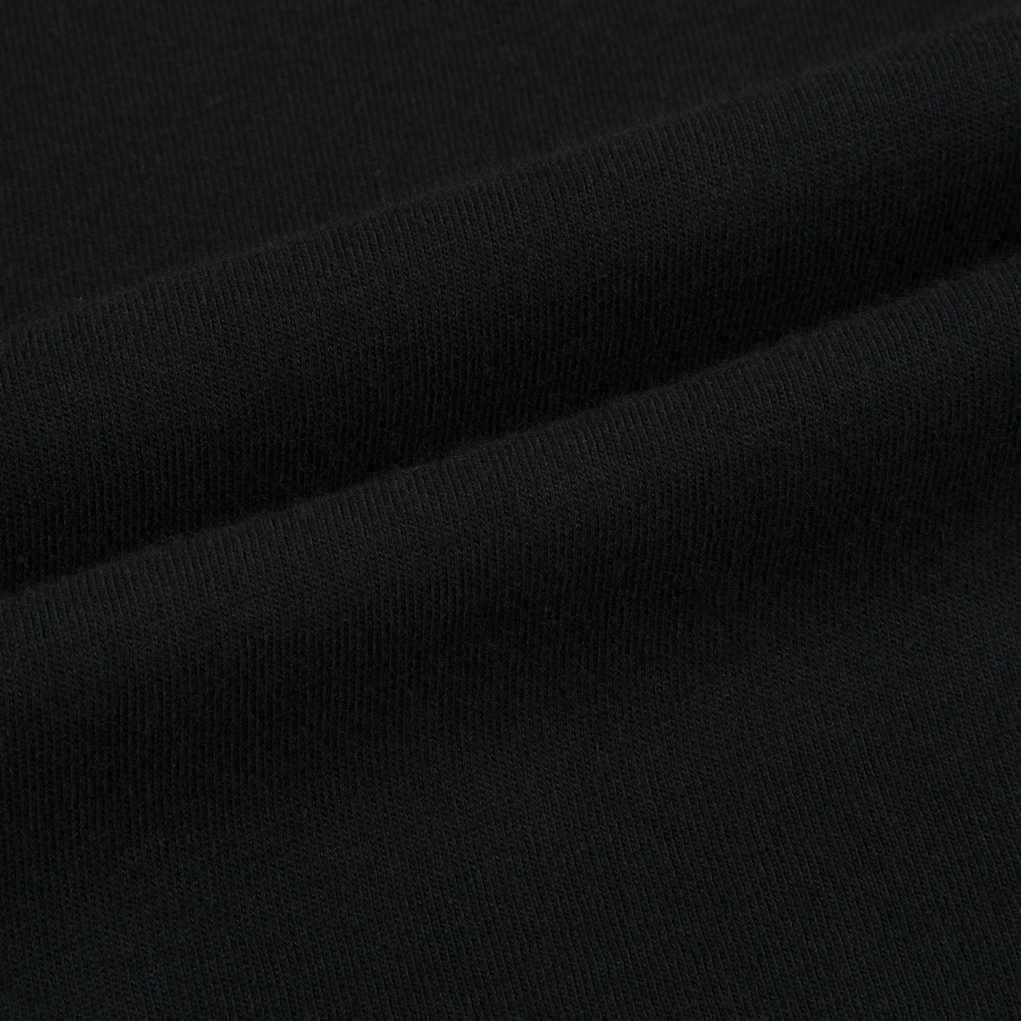Girls & Boys Black Logo Cotton T-shirt