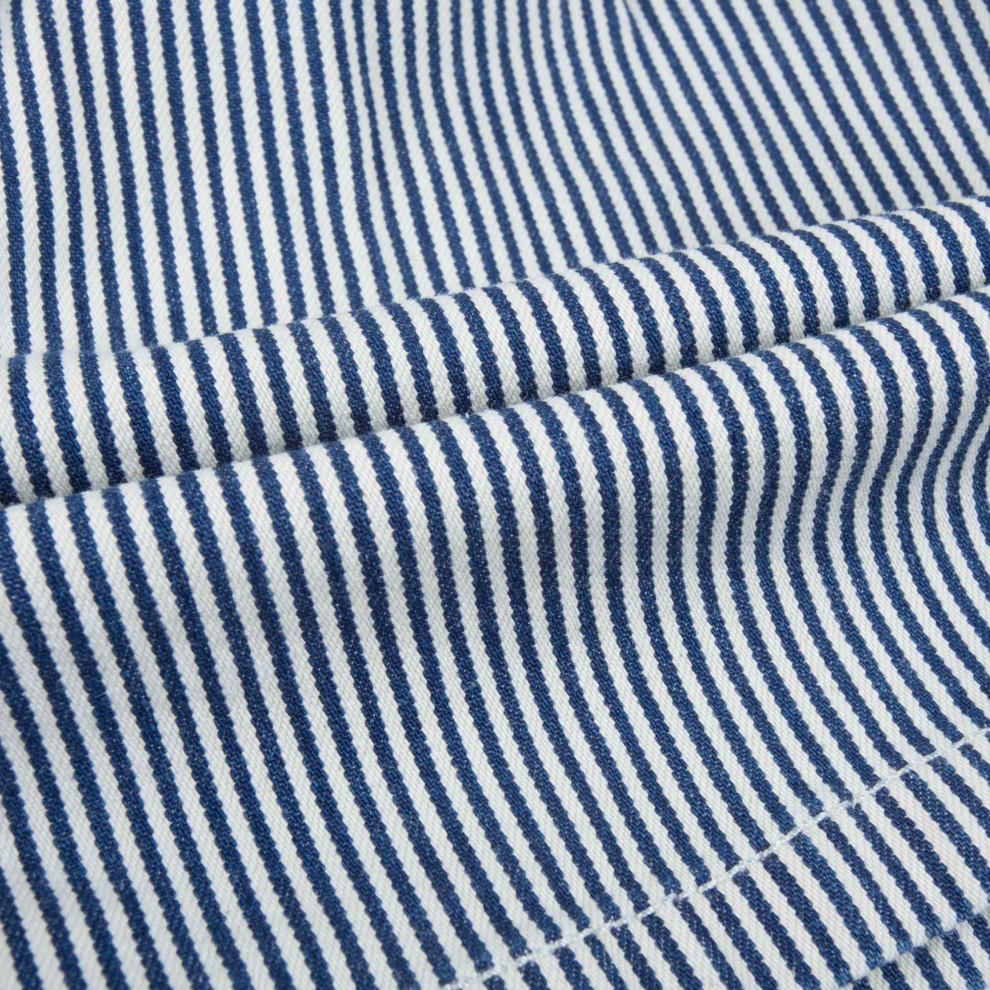 Girls Blue Striped Cotton Shorts