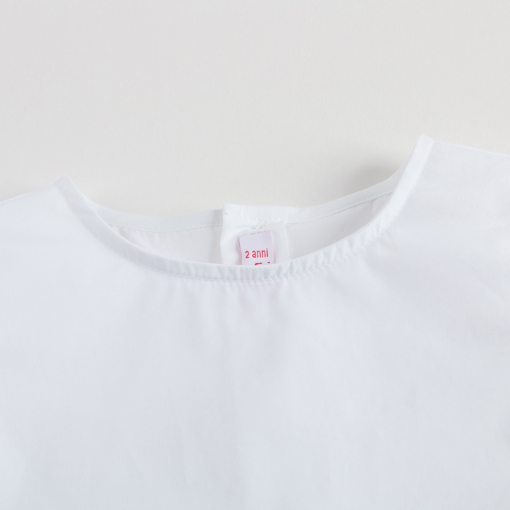 Girls White Sleeveless Top