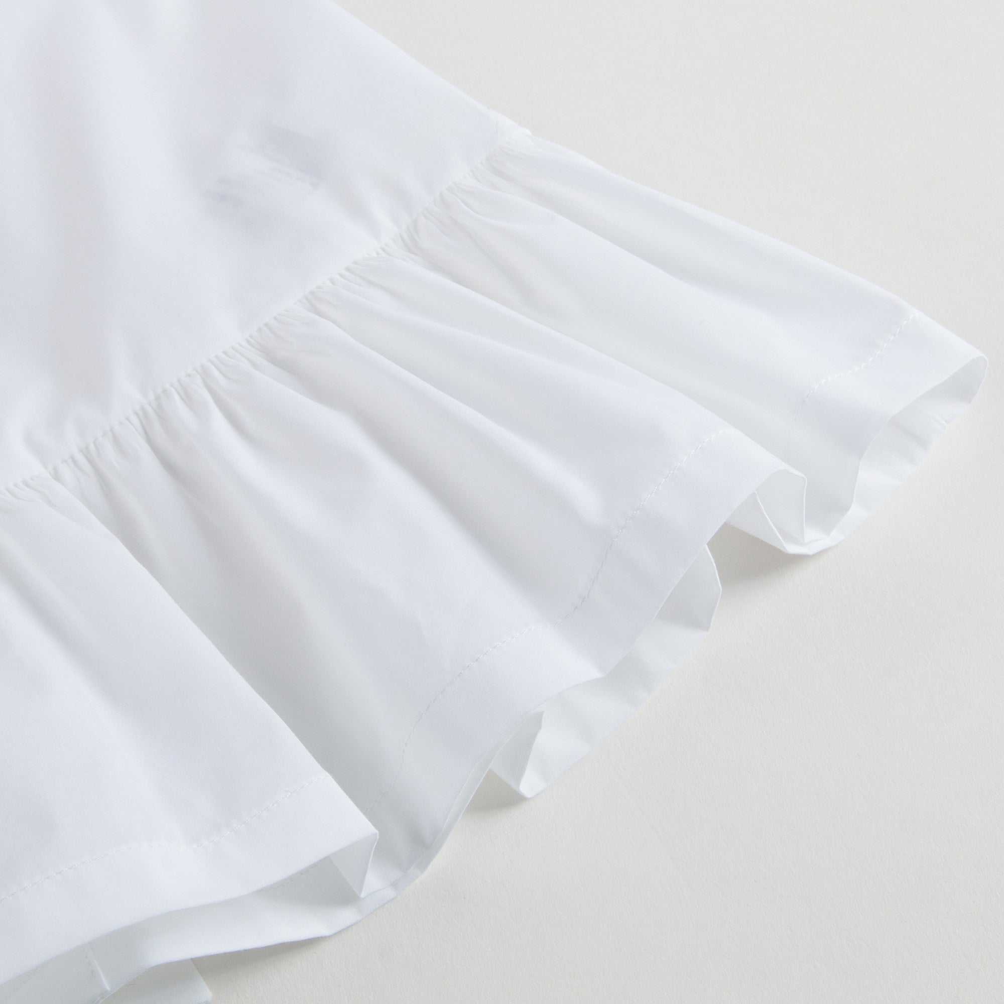 Girls White Sleeveless Top