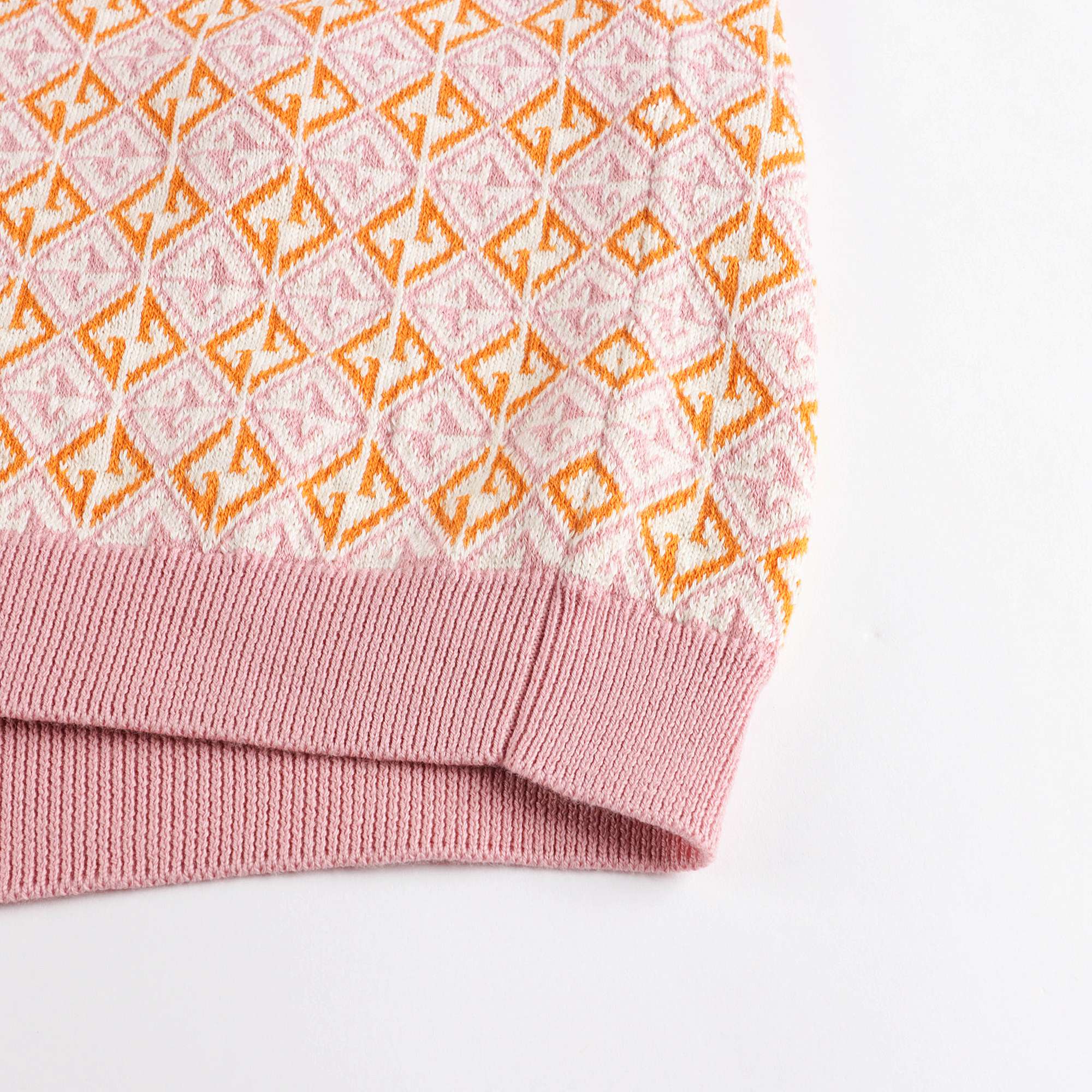 Girls Pink GG Knit T-Shirt