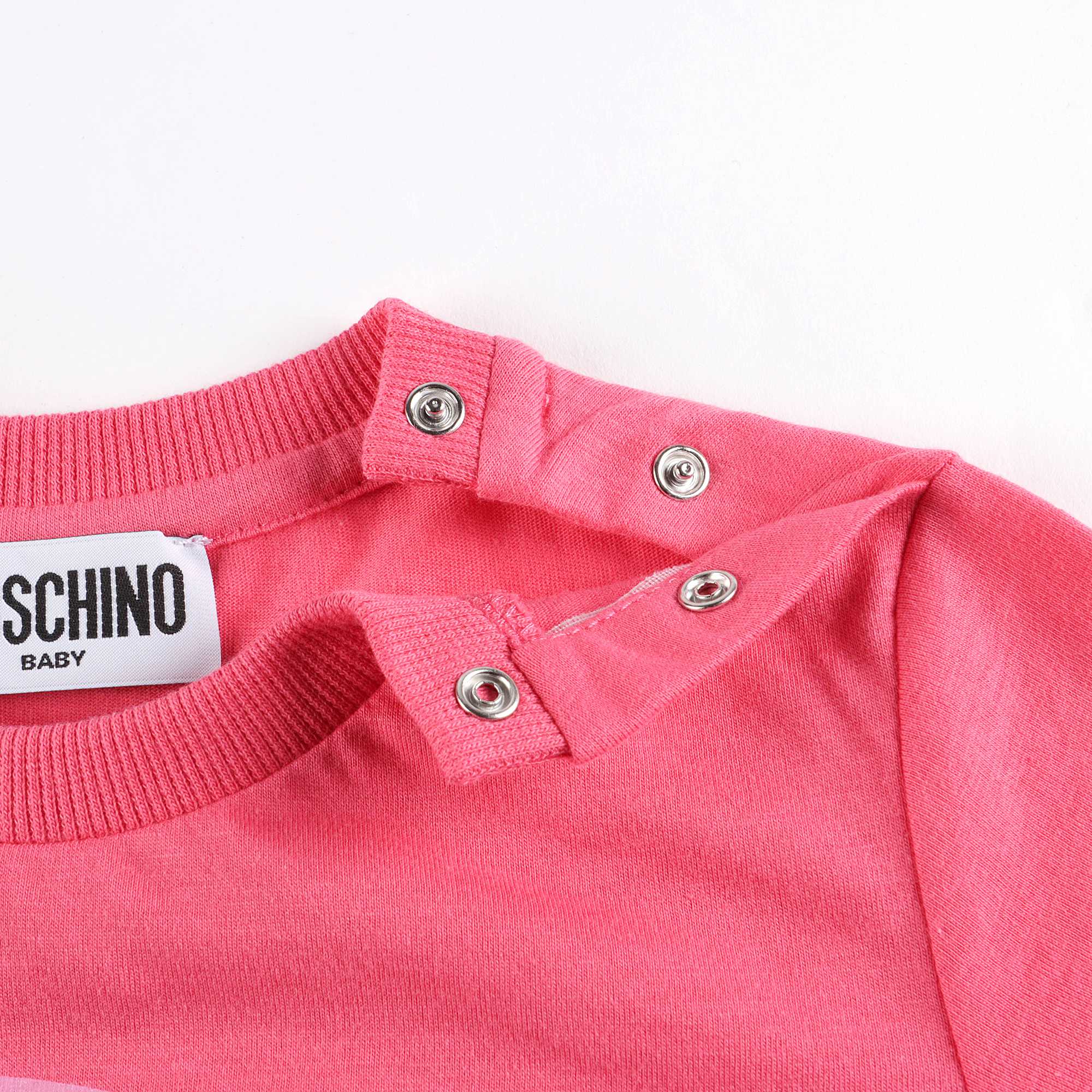 Girls Pink Bear Cotton T-Shirt