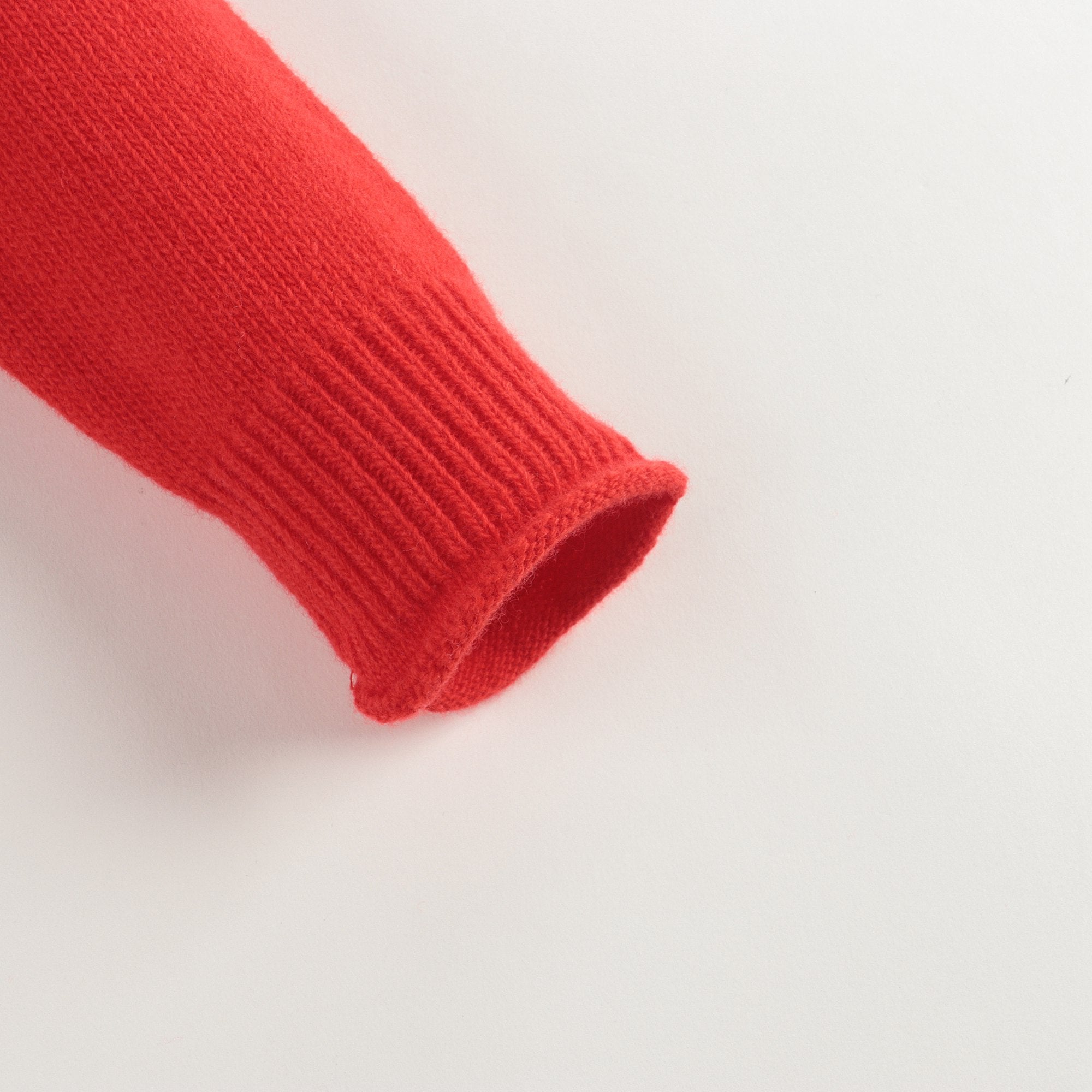 Boys Red Pattern Wool Sweater
