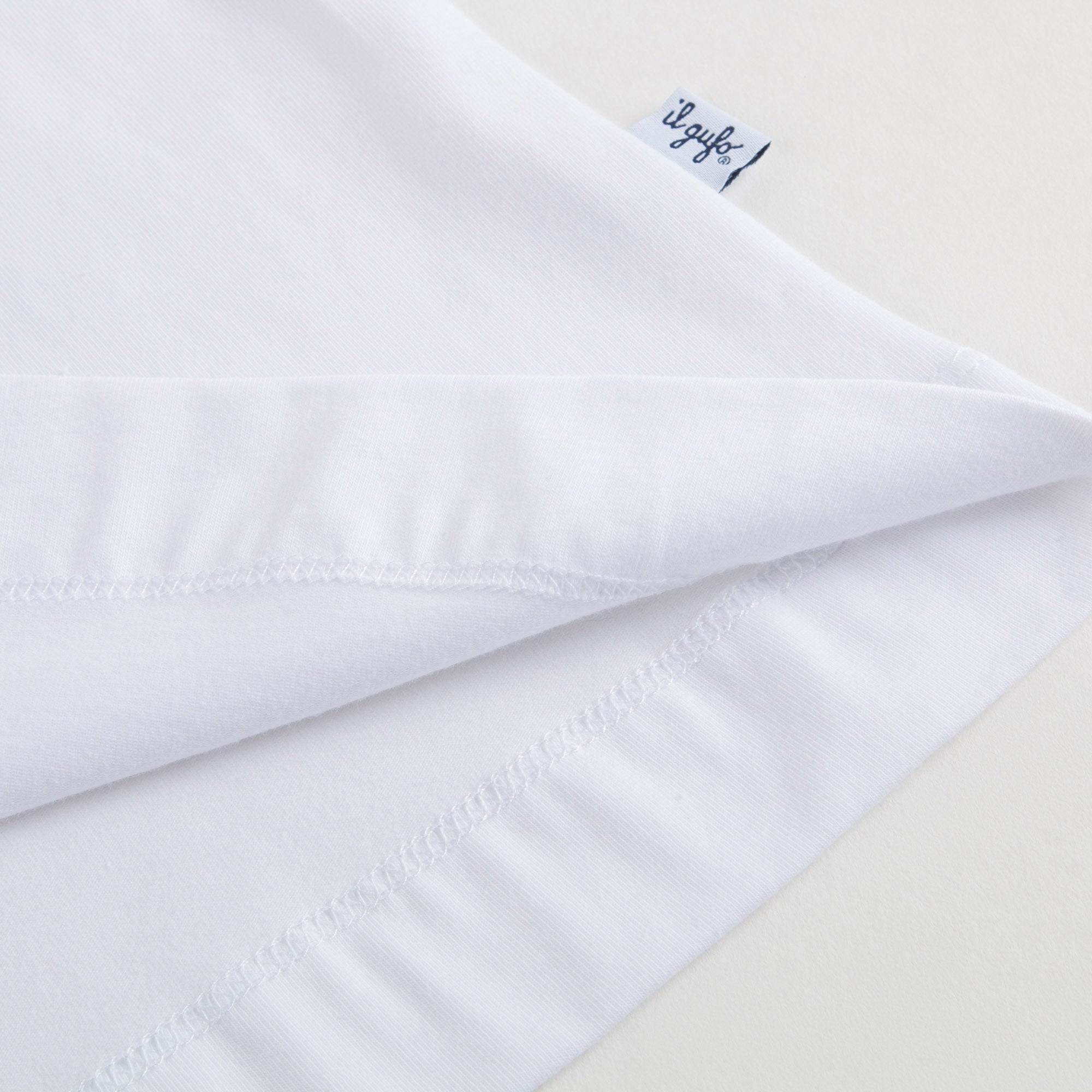 Girls White Cotton T-shirt with Flowers