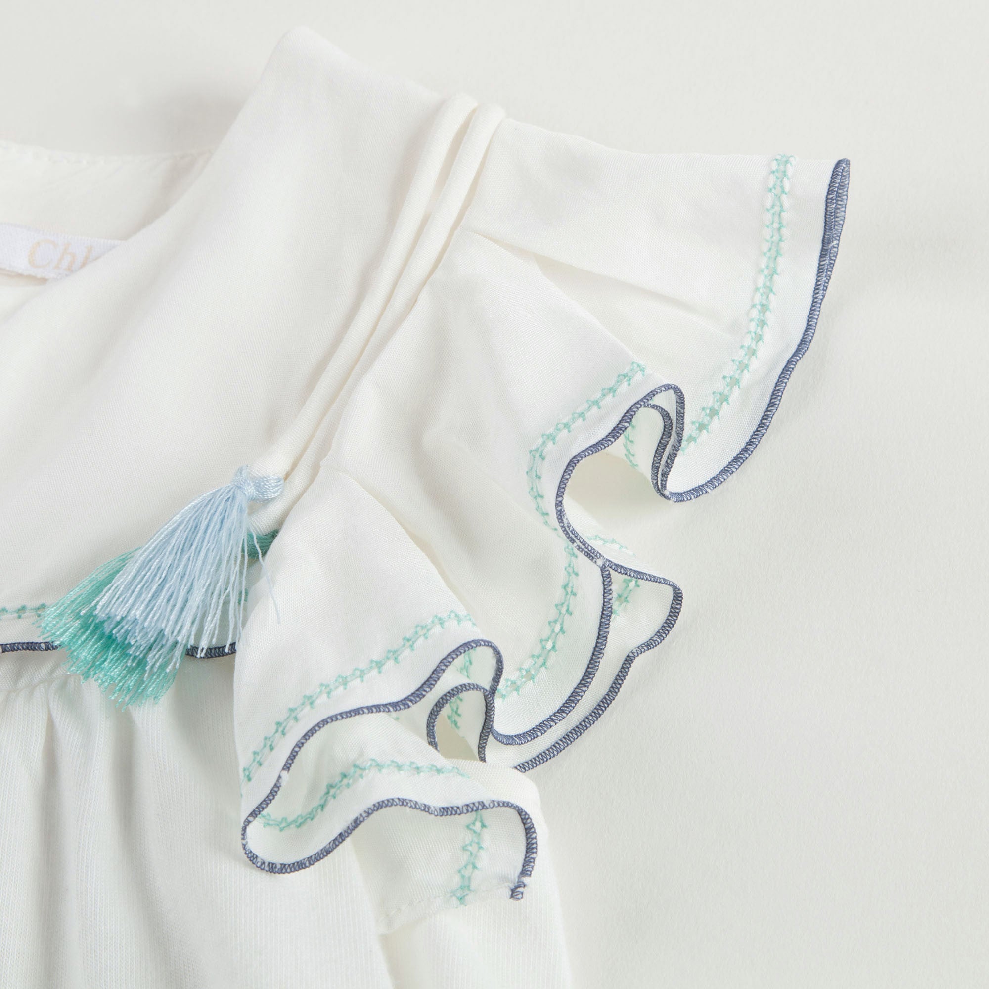 Baby Girls White Jersey Top