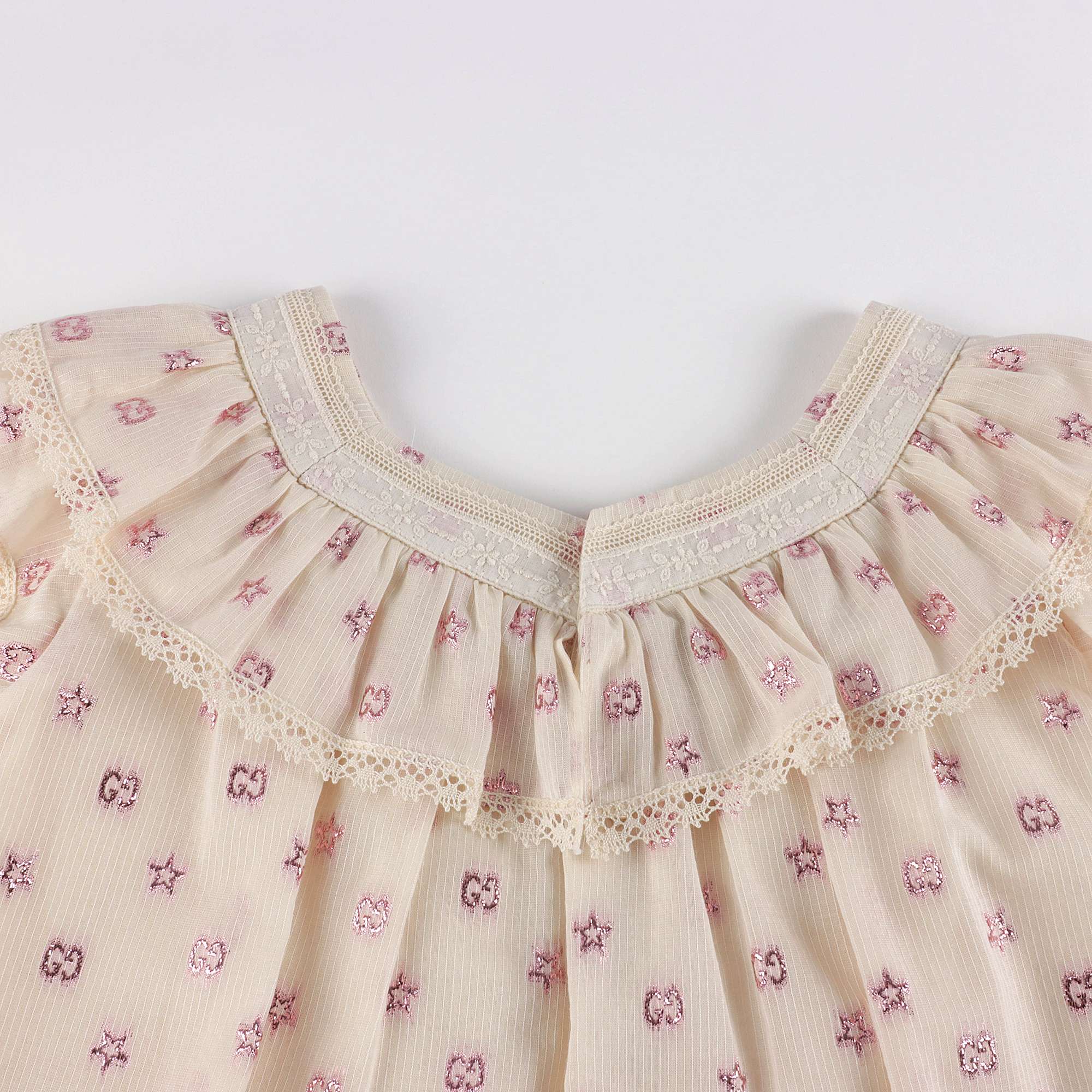 Girls White Cotton Dress