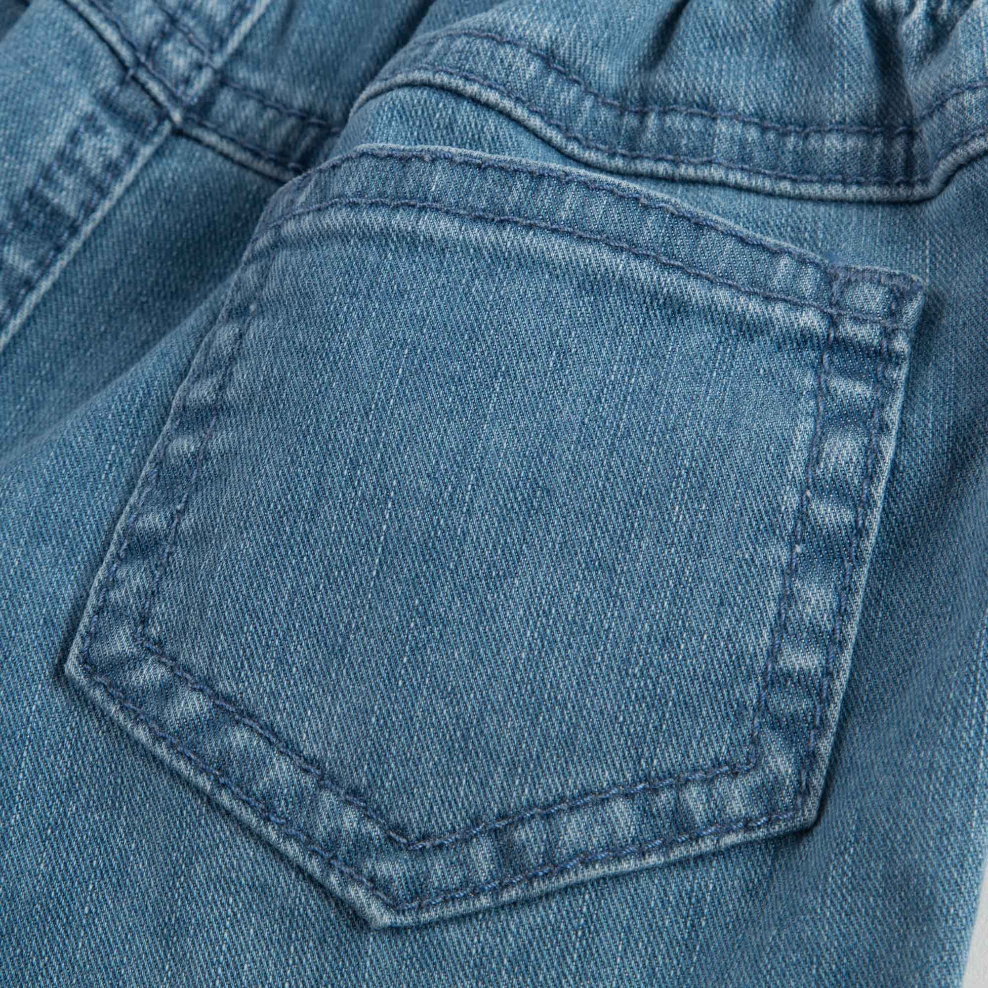 Baby Girls Blue Cotton Jeans