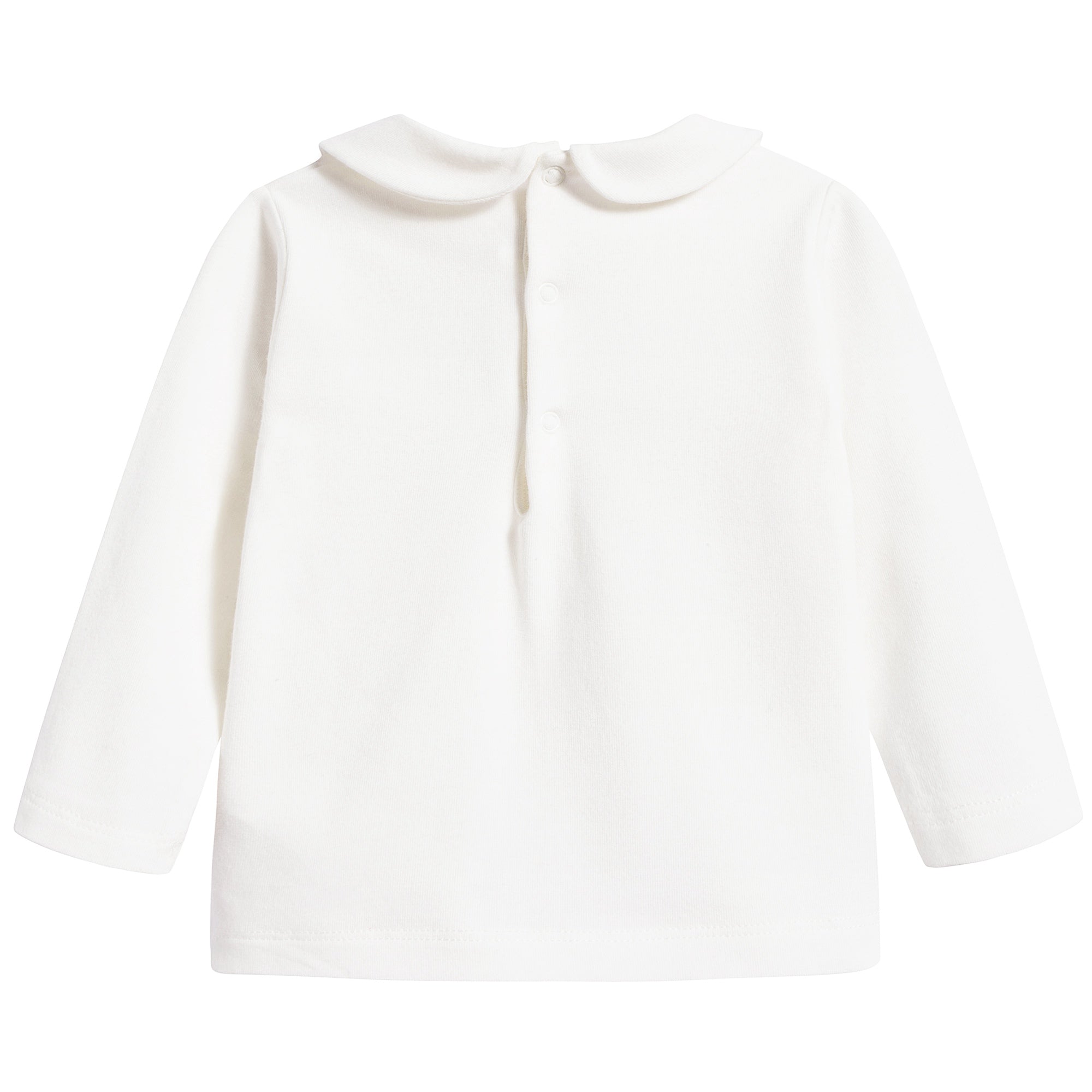 Baby Girls Milk & Red Cotton T-shirt