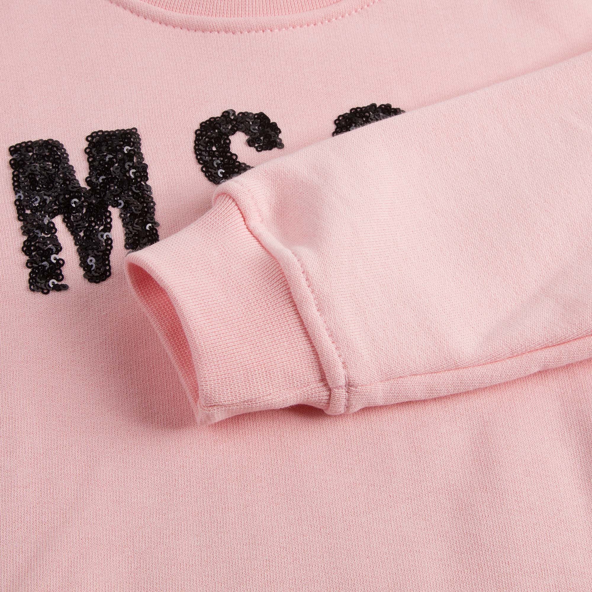 Girls Pink Embroidered Brand Cotton Sweatshirt - CÉMAROSE | Children's Fashion Store - 5