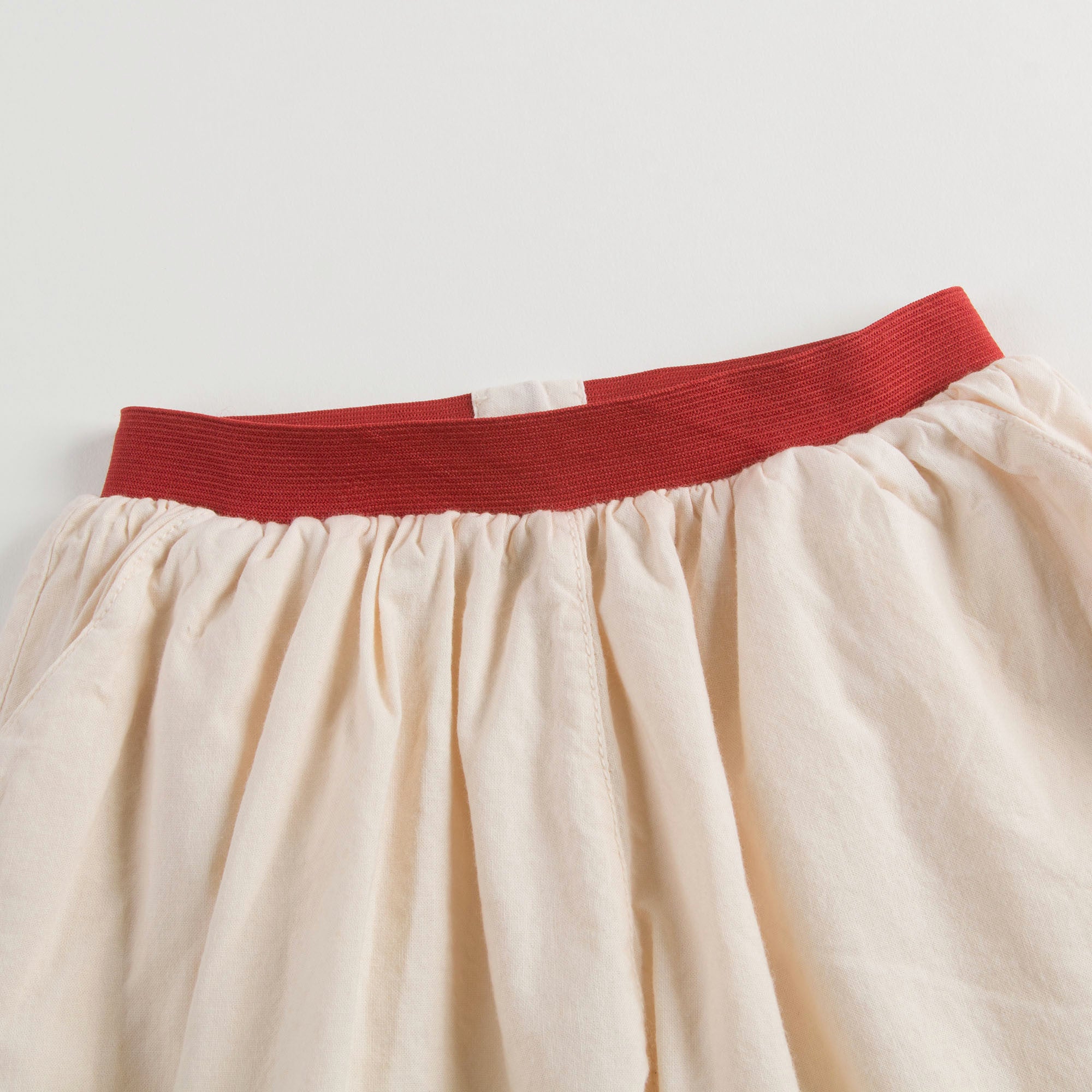 Girls White Cotton Shorts