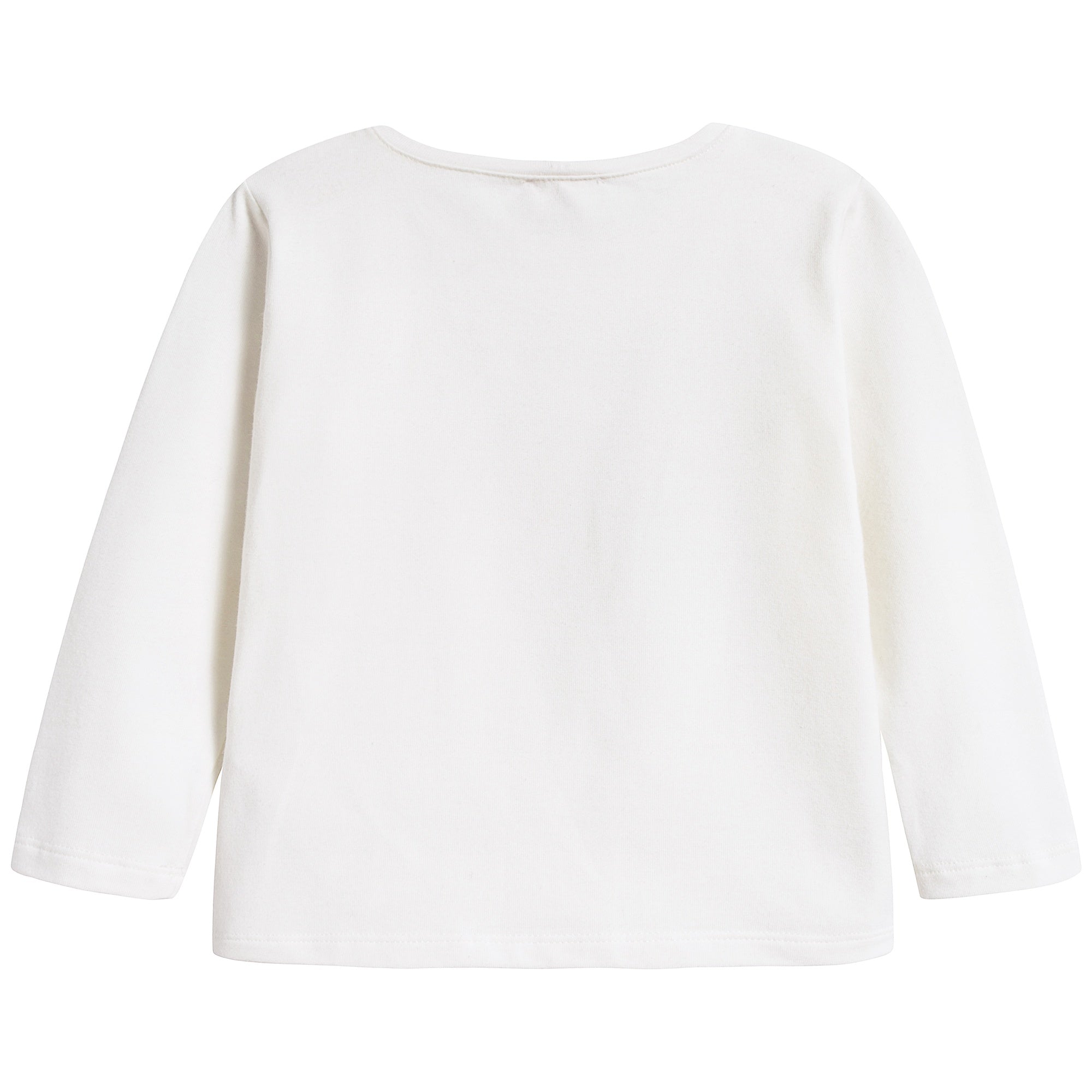 Baby Girls Milk & Red Cotton T-shirt