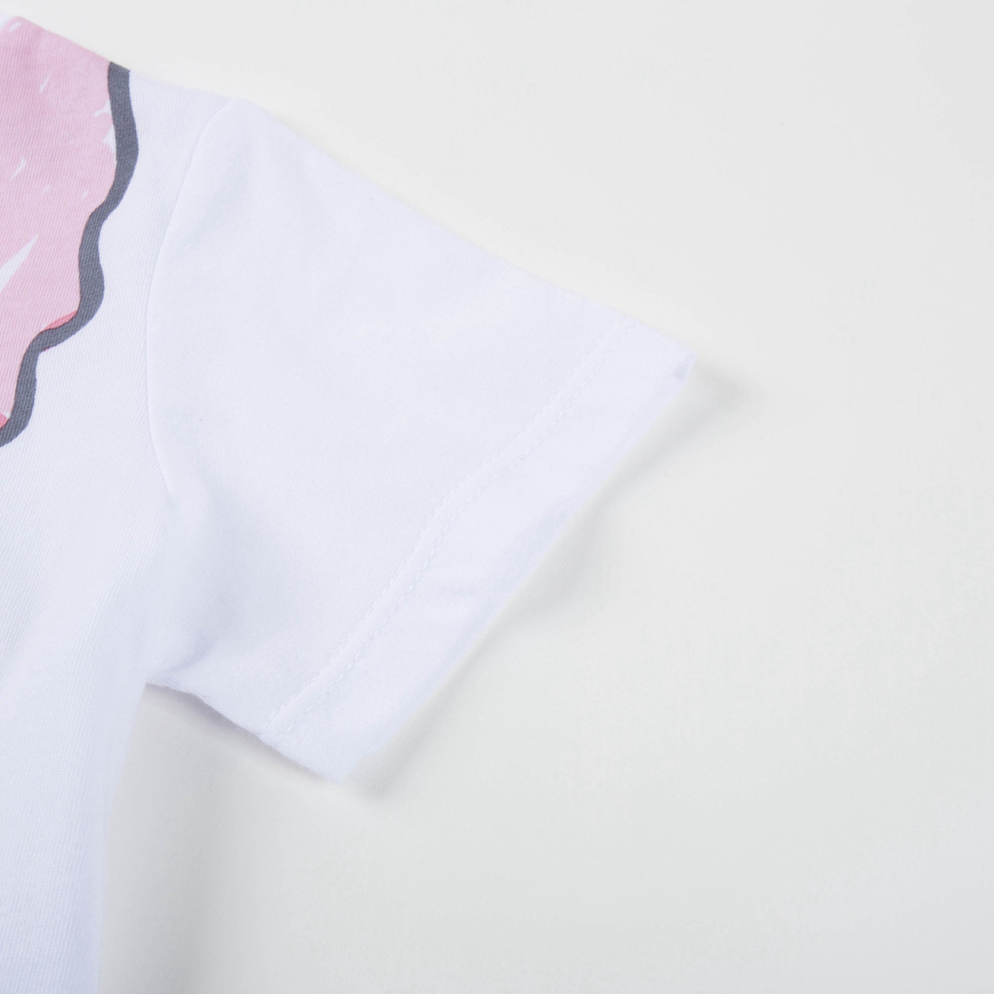 Baby White Icecream Printed T-shirt