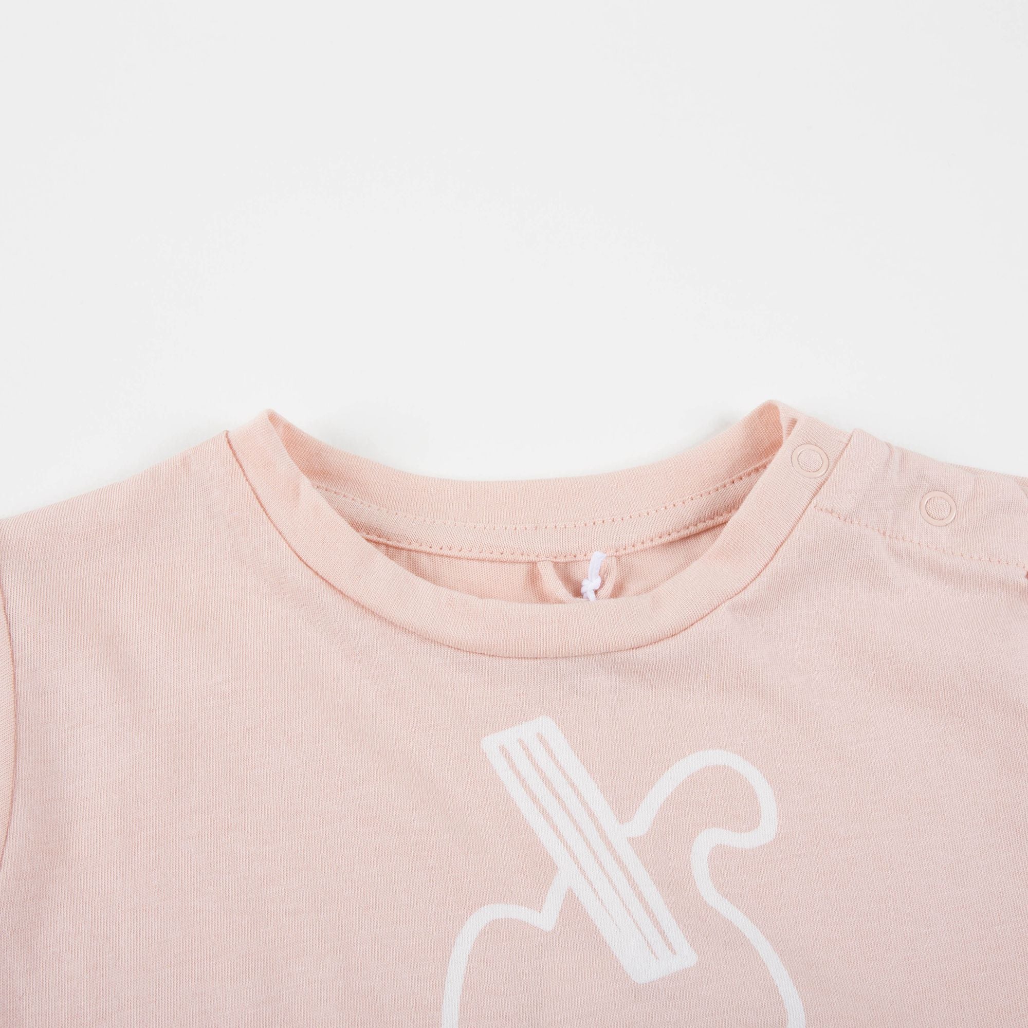 Baby Girls Pink Icecream Printed T-shirt