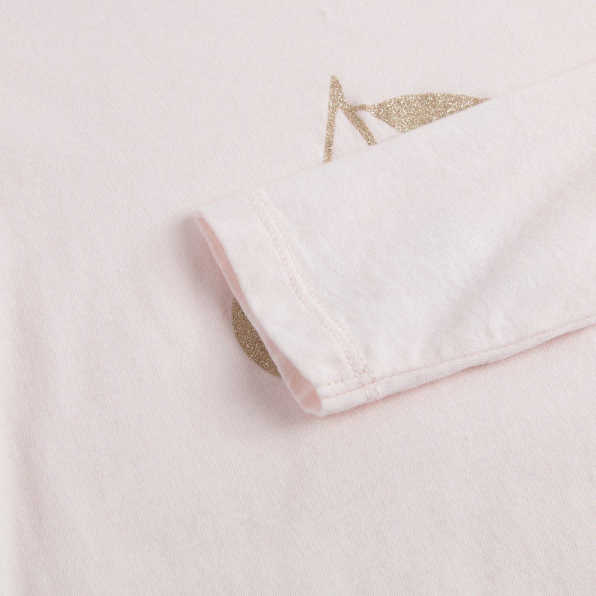 Girls Pale Pink Cotton Gold Cherry Trims T-Shirt - CÉMAROSE | Children's Fashion Store - 5