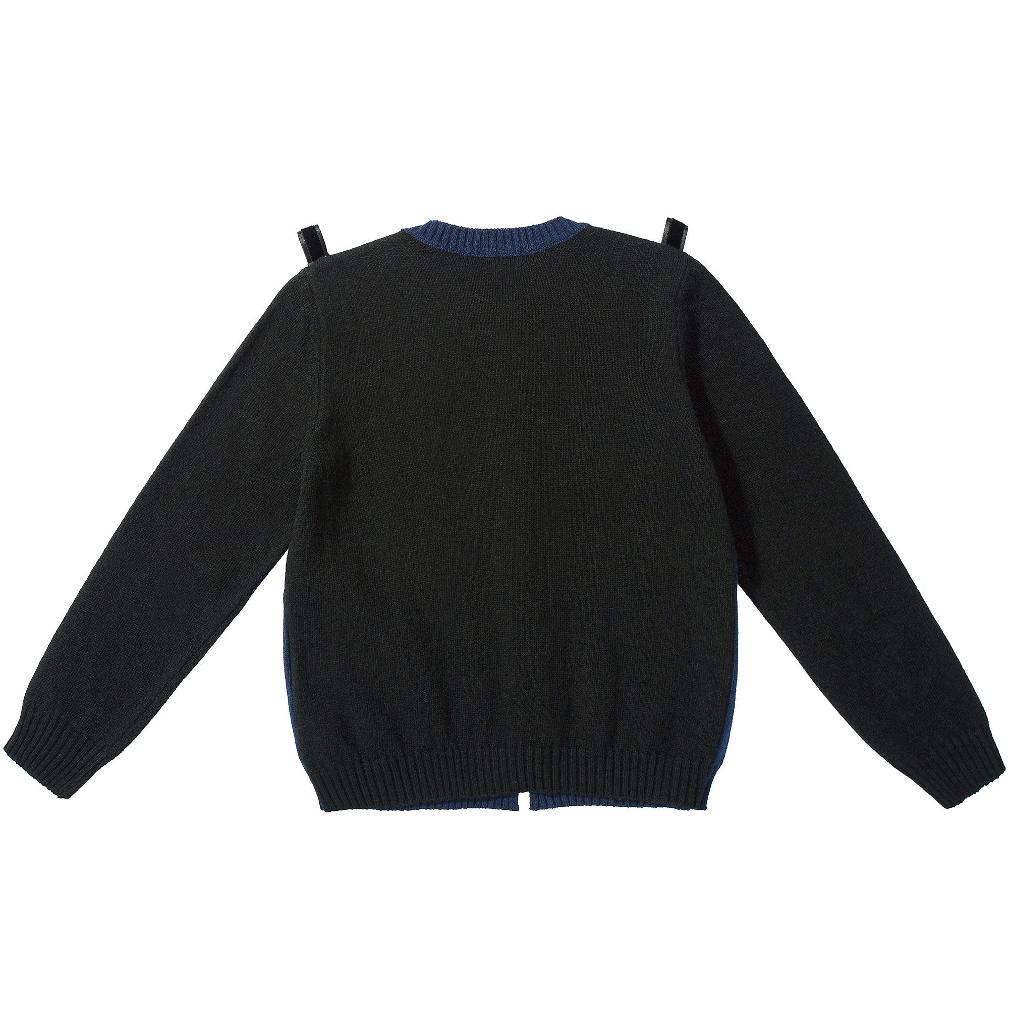 Girls  Blue  Bow  Tie  Cardigan
