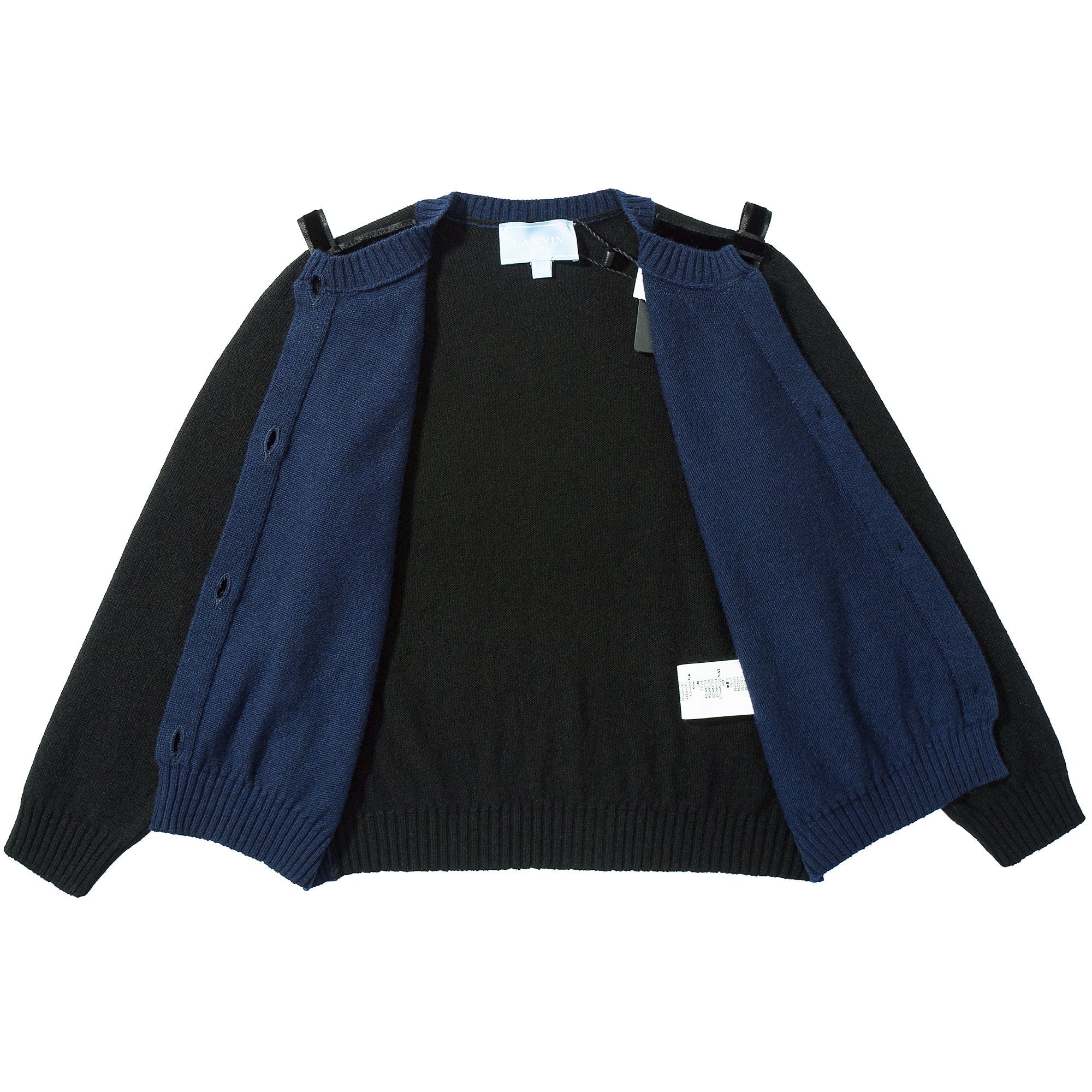Girls  Blue  Bow  Tie  Cardigan