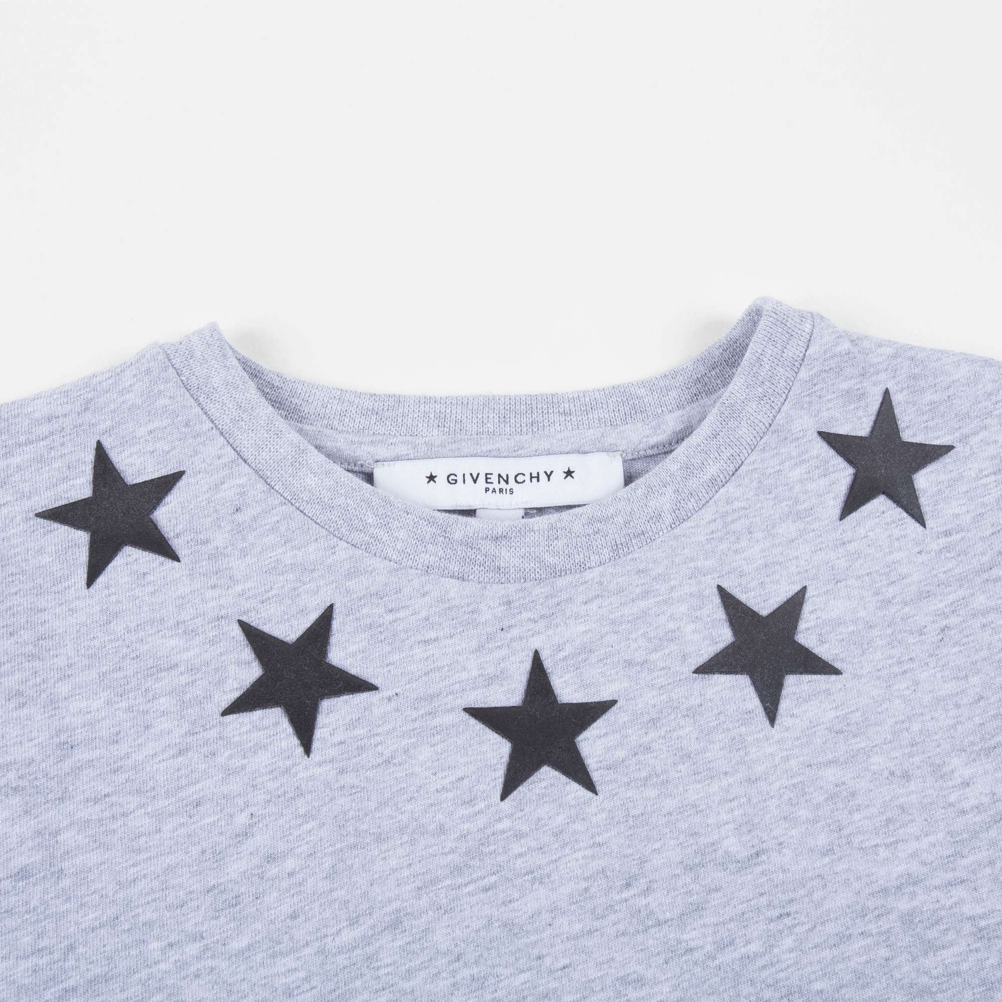 Boys Grey Cotton  "Star"  T-shirt