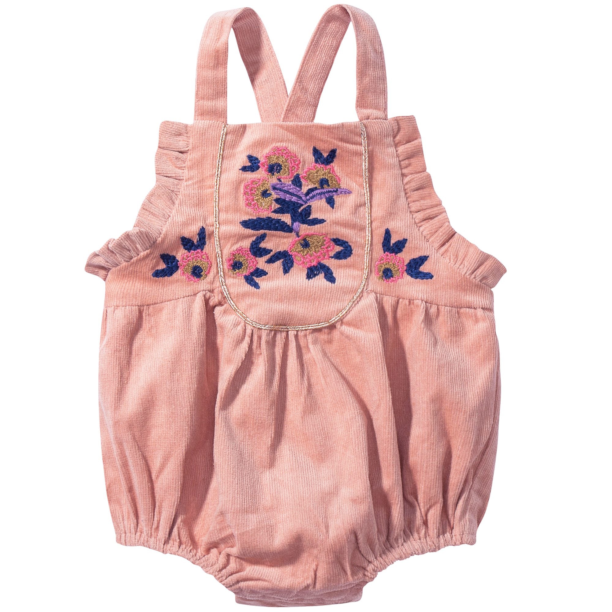 Baby Pink  Cotton Overalls