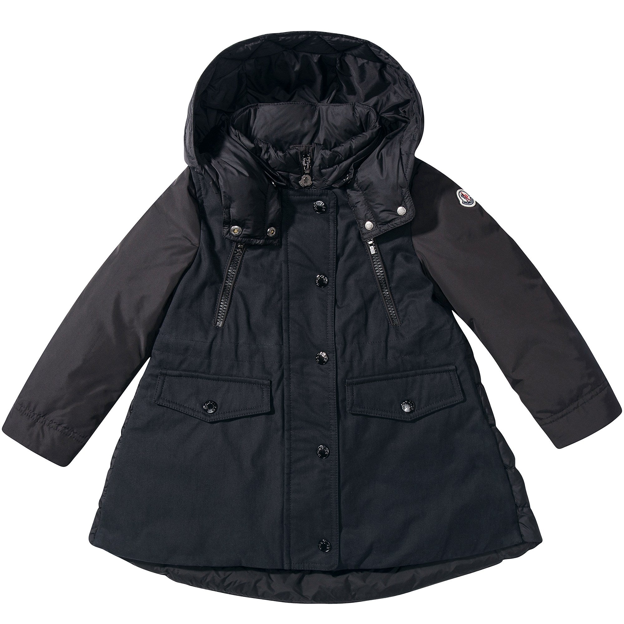Girls  Black  "Cordial  Giubbotto"  Coat