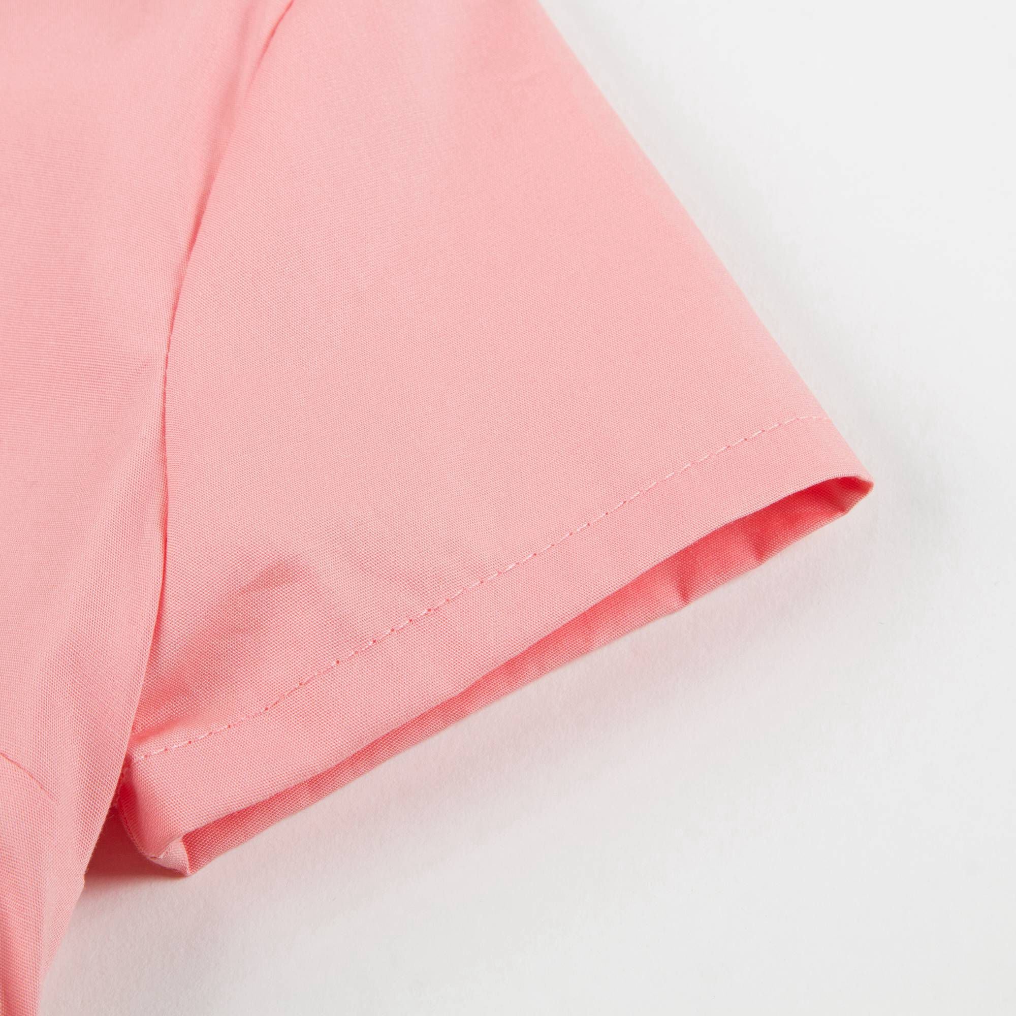 Girls Pink Cotton Frill Dress