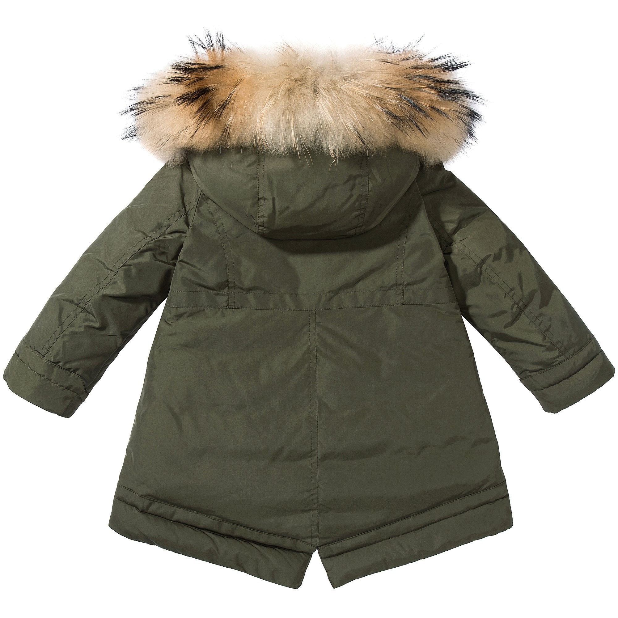Girls Army Green  "Yolande" Coat