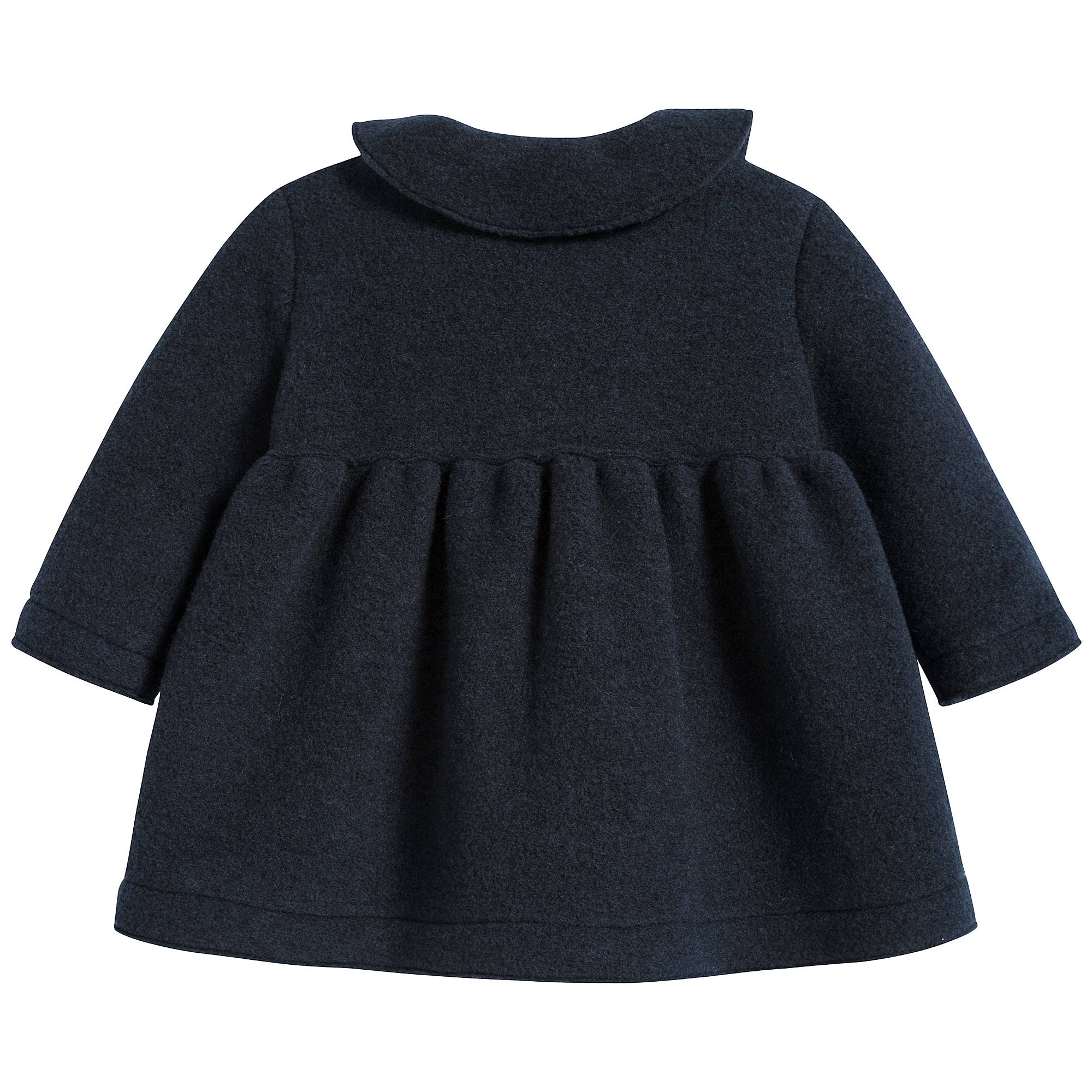 Baby Girls Navy Blue Coat