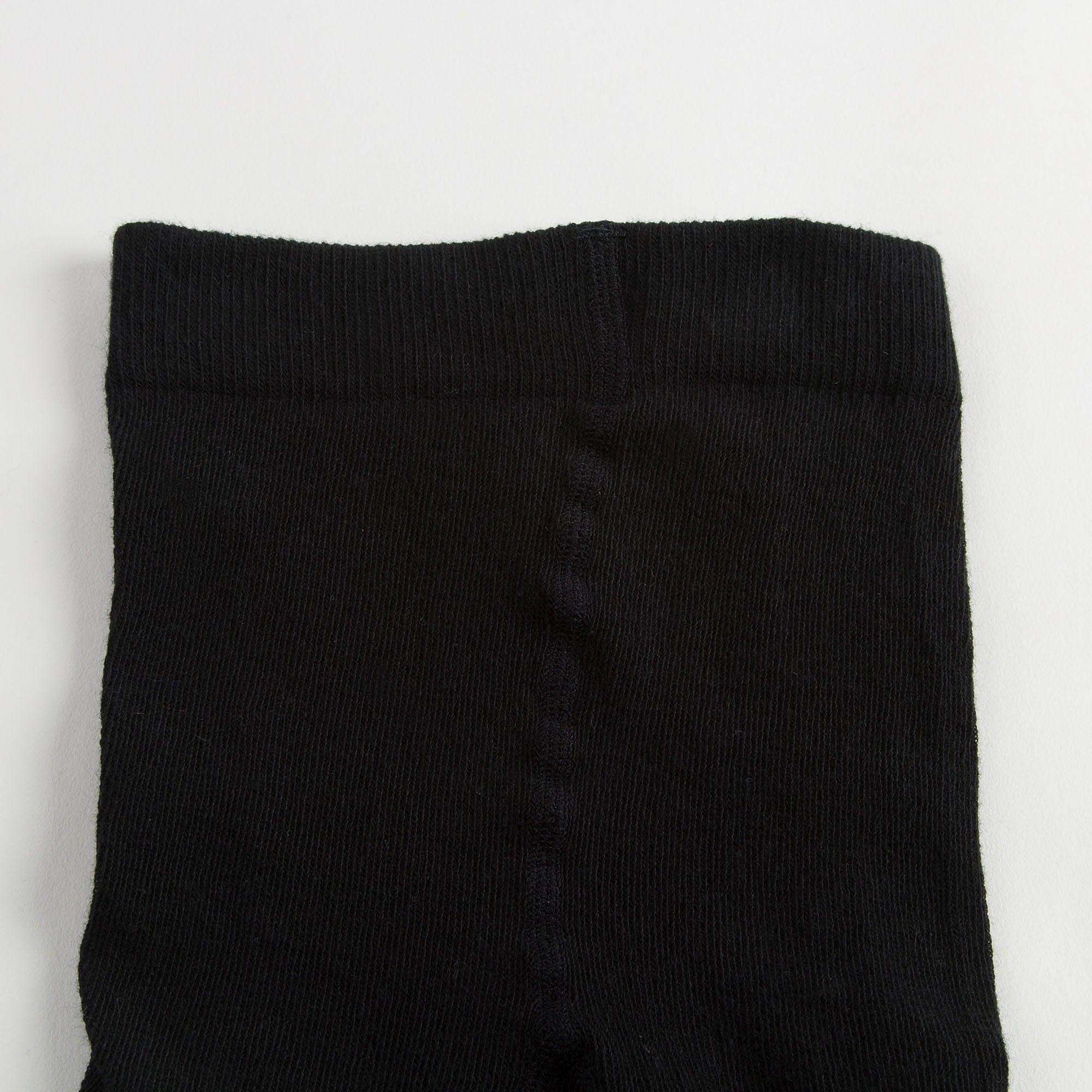 Girls Black Cotton Ribbed Tights - CÉMAROSE | Children's Fashion Store - 4