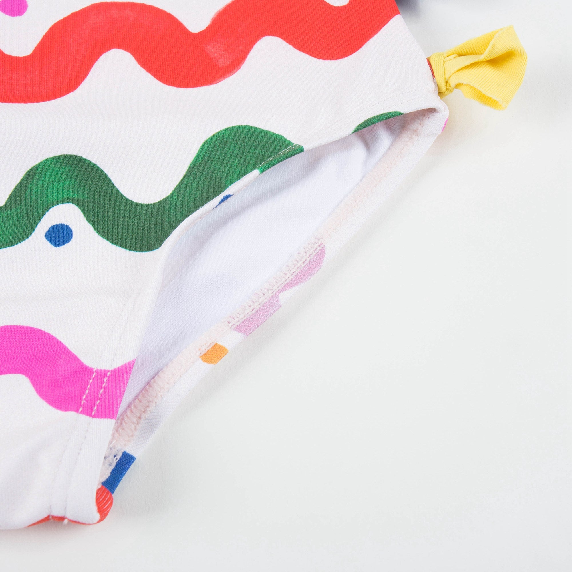 Baby Girls Pink Printed Swimsuit