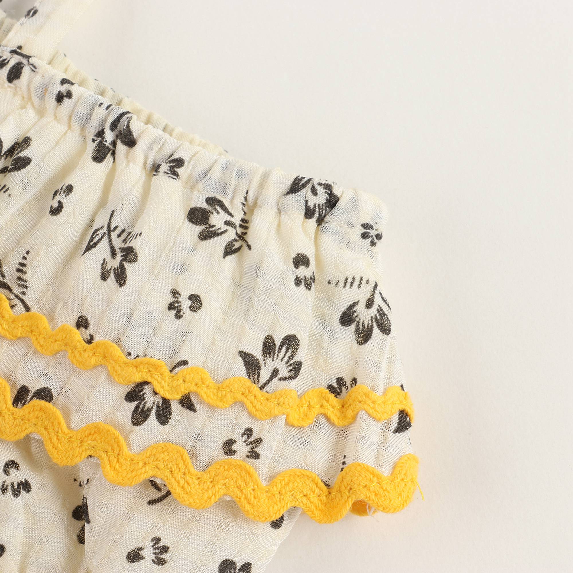 Girls Ditsy Clover Print Floral Swimwear