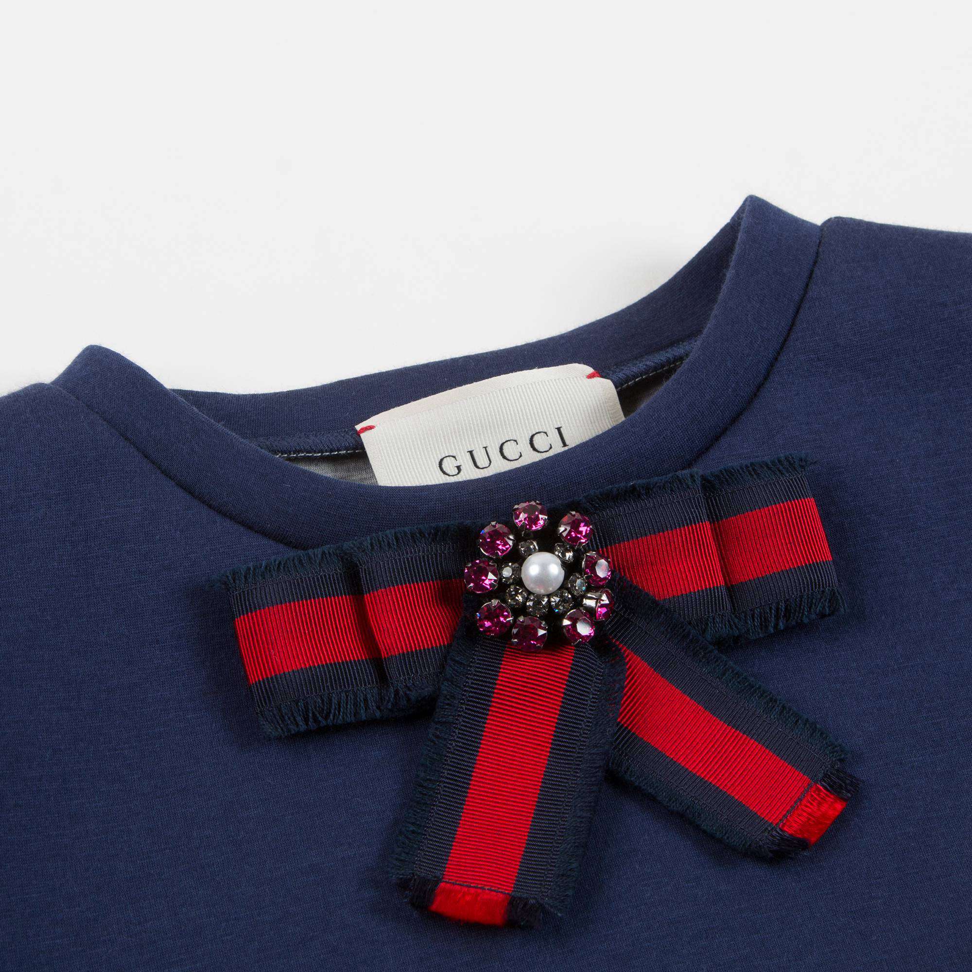 Baby Girls Navy Blue Neoprene Sweatshirt