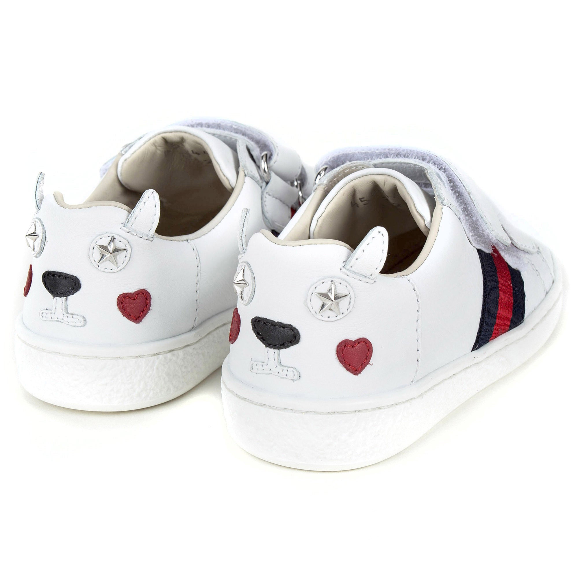 Baby White Leather Trainers