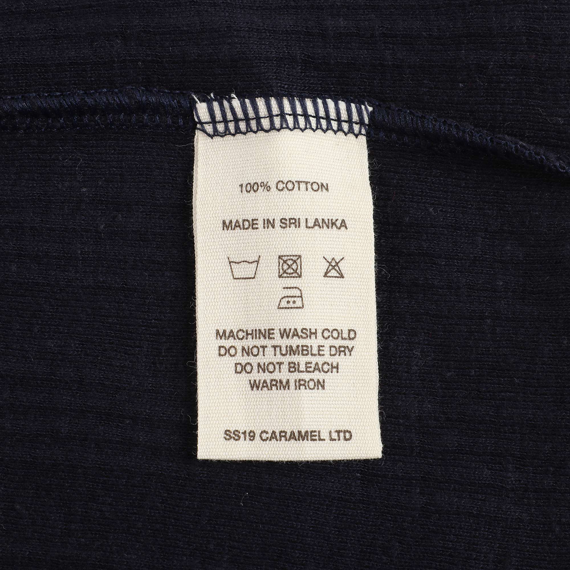 Girls Navy Cotton Vest