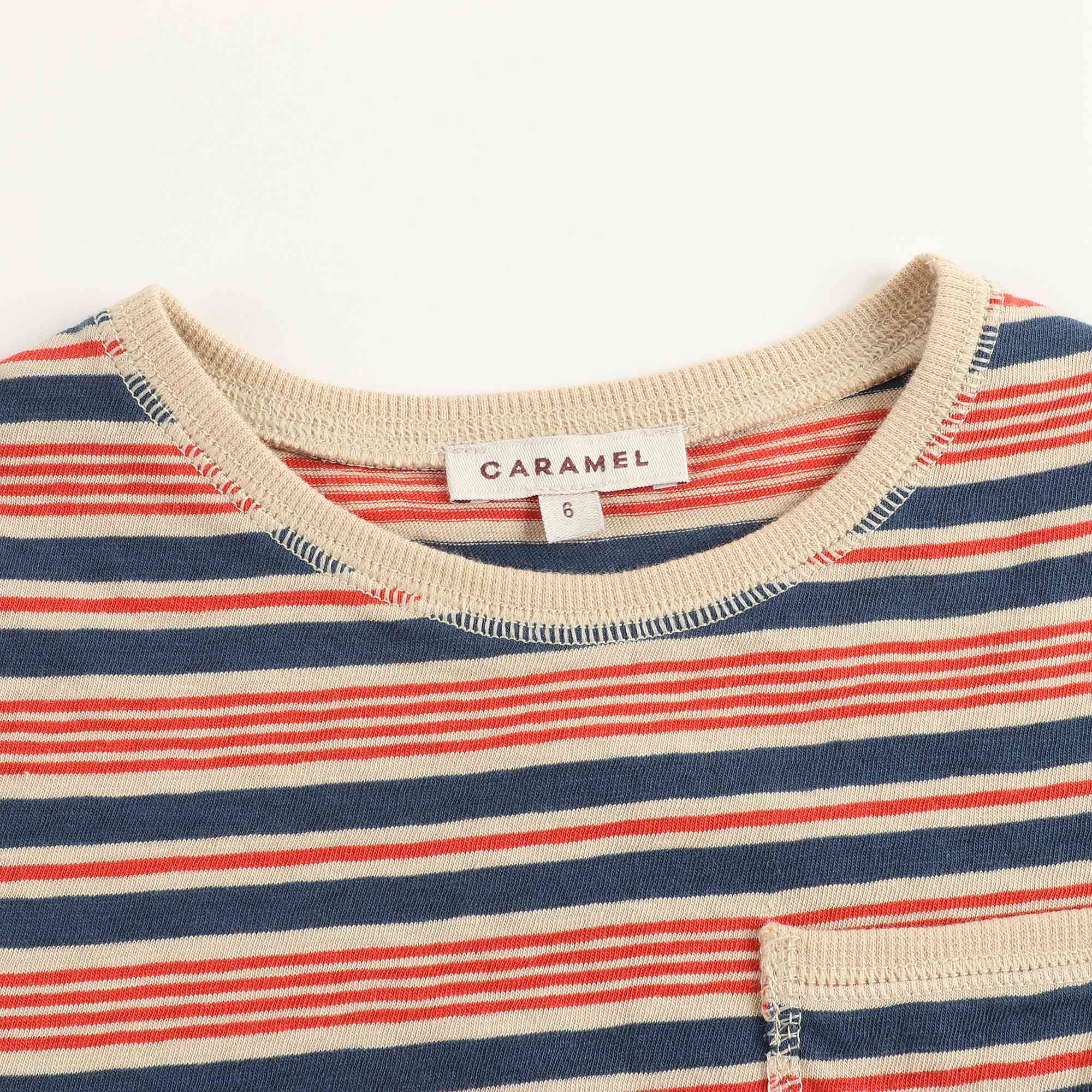 Baby Red Stripes Cotton T-shirt
