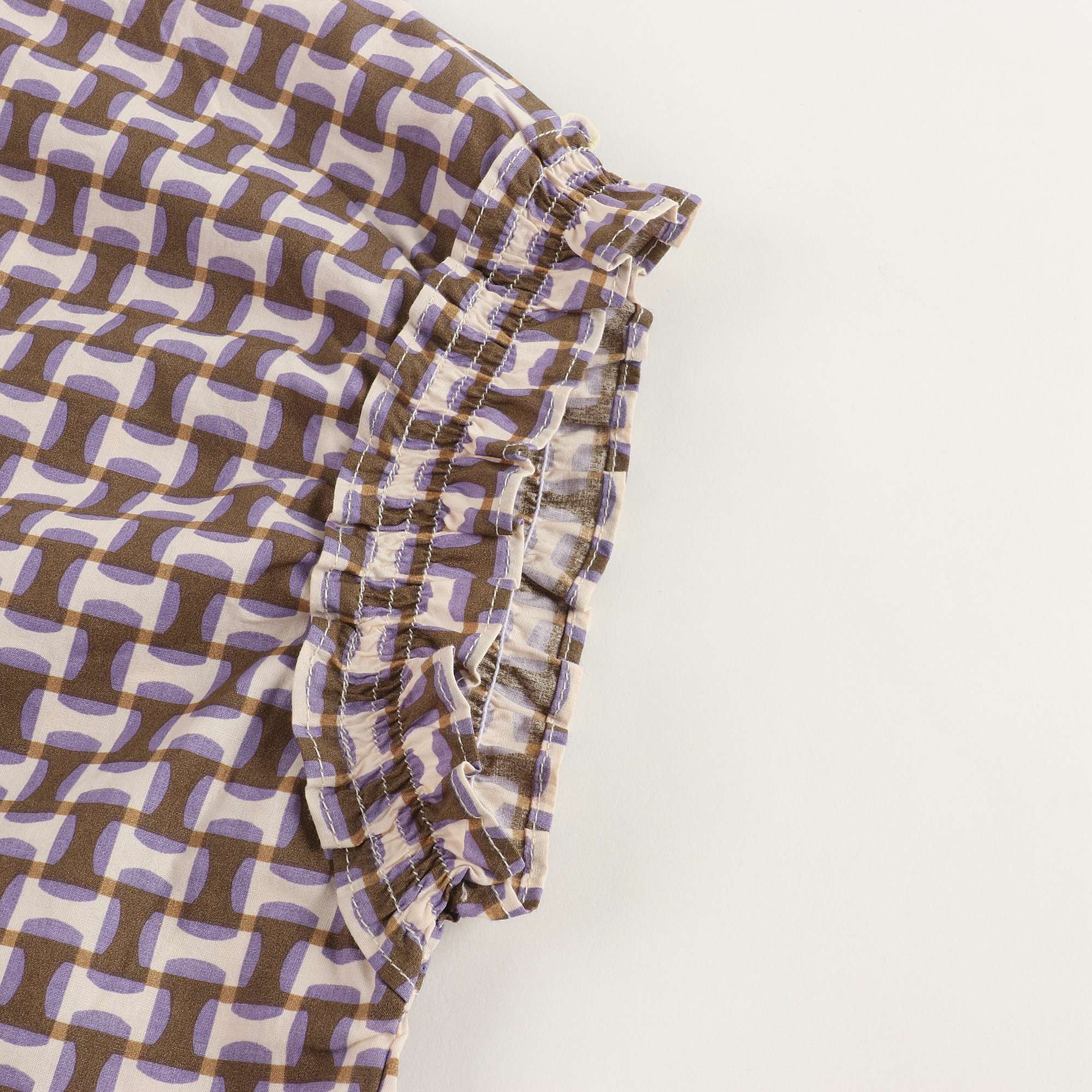 Girls Lilac Print Cotton Top