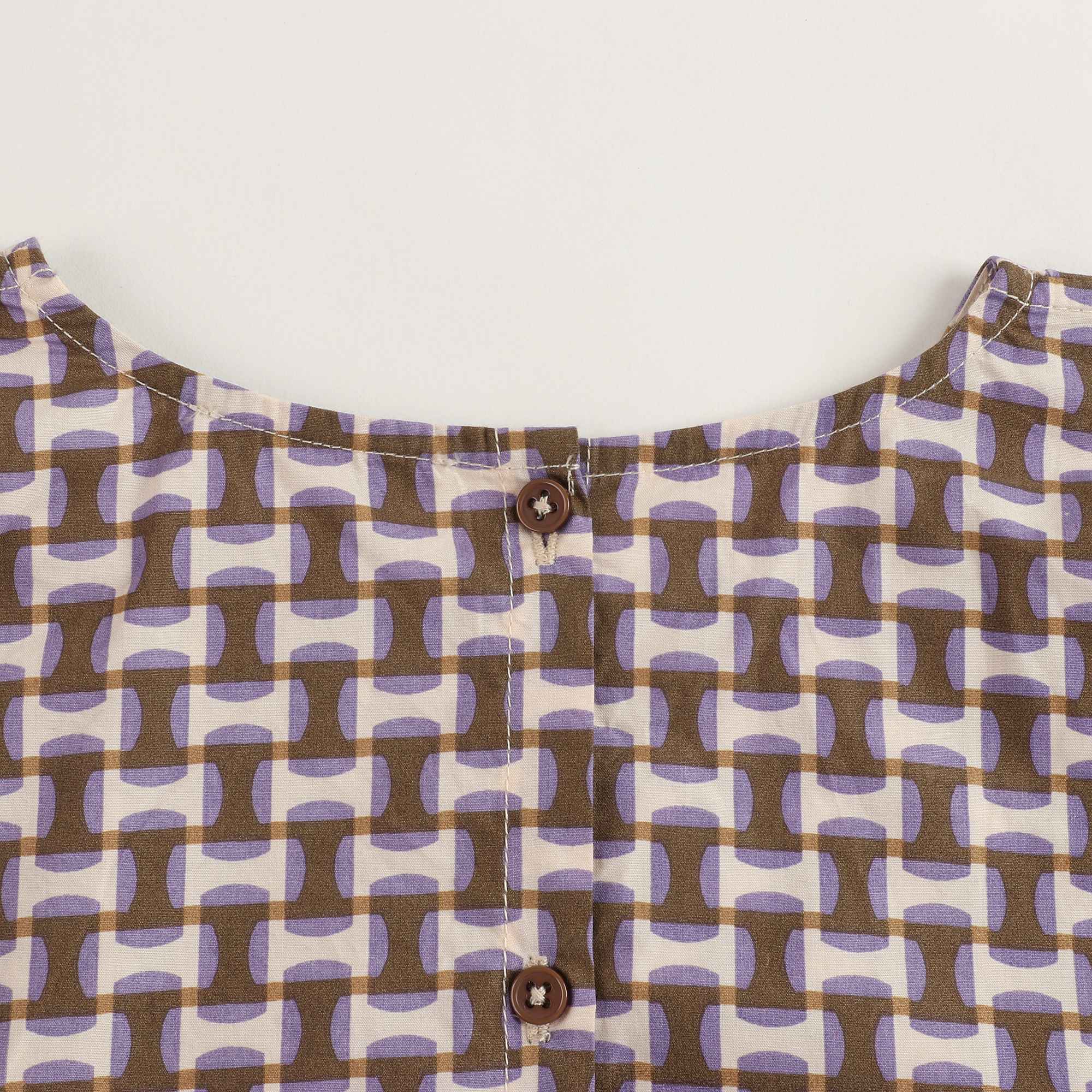 Girls Lilac Print Cotton Top
