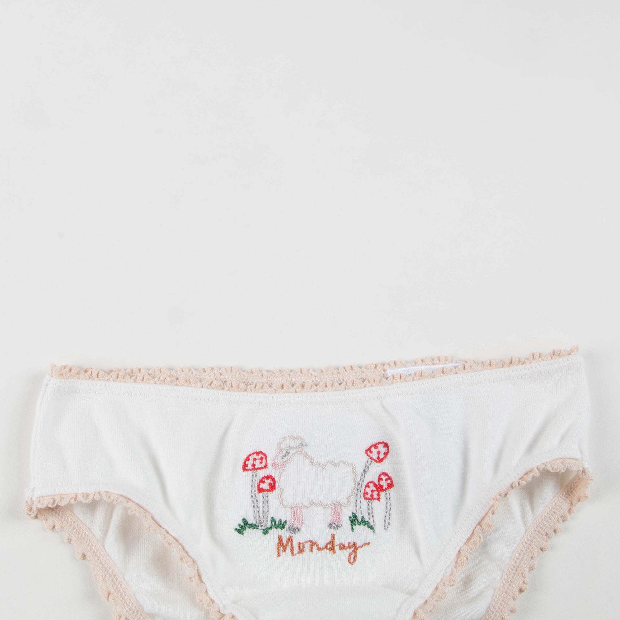 Girls White Anticipato Prim Underwear 7 Pack Gift Set