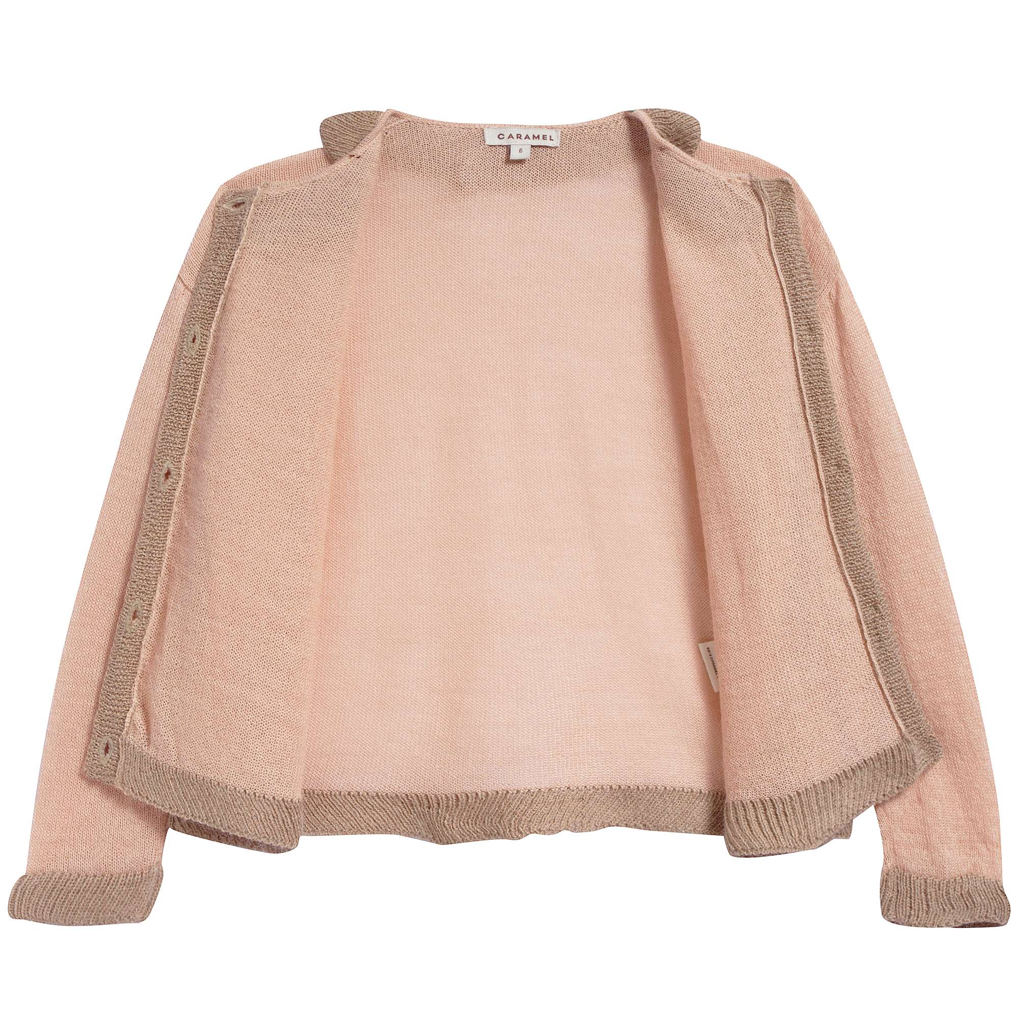 Girls Pink Baby Alpaca Knitwear Cardigan